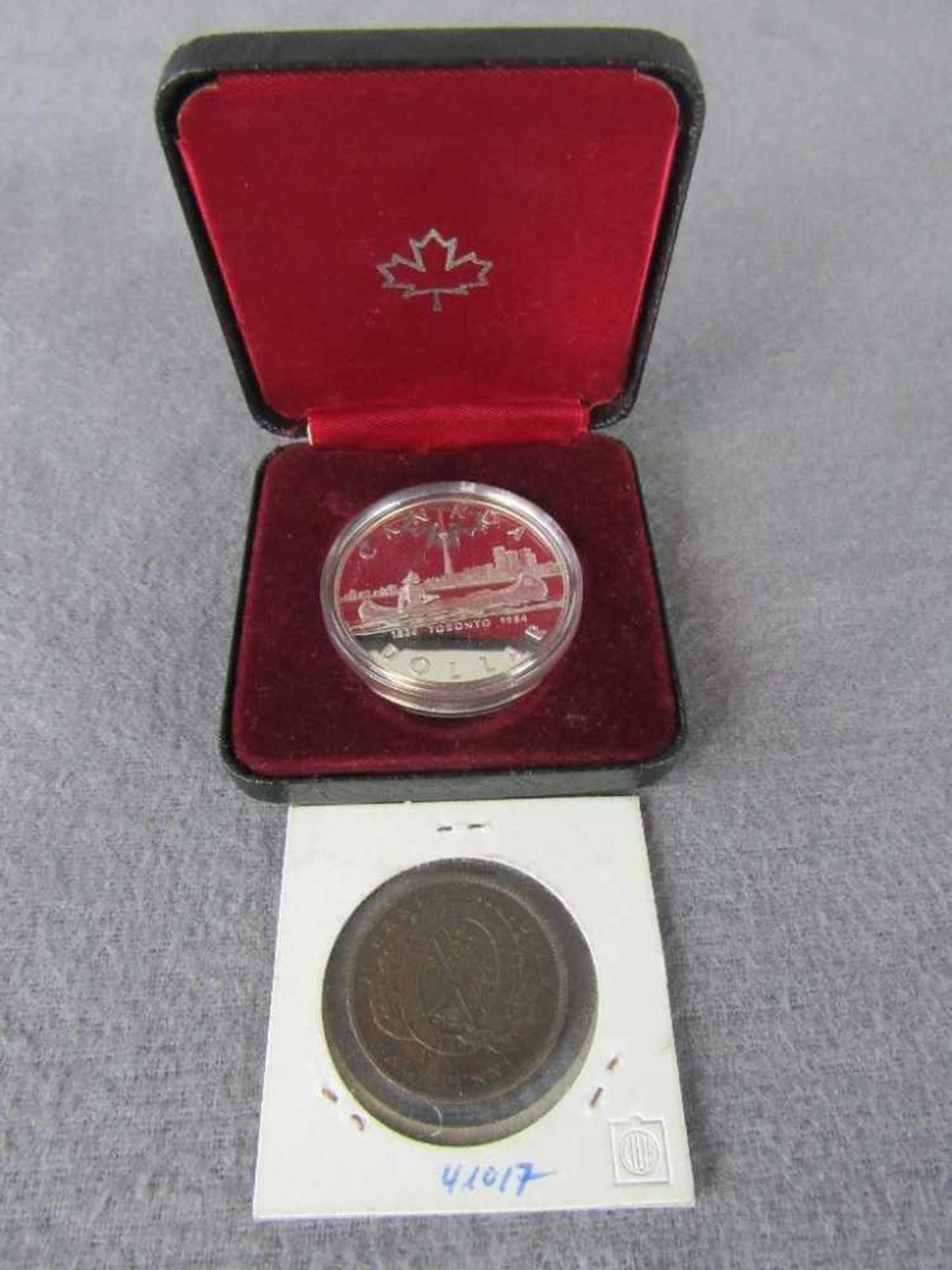 2 Kanada Münzen 1 Stück Silber