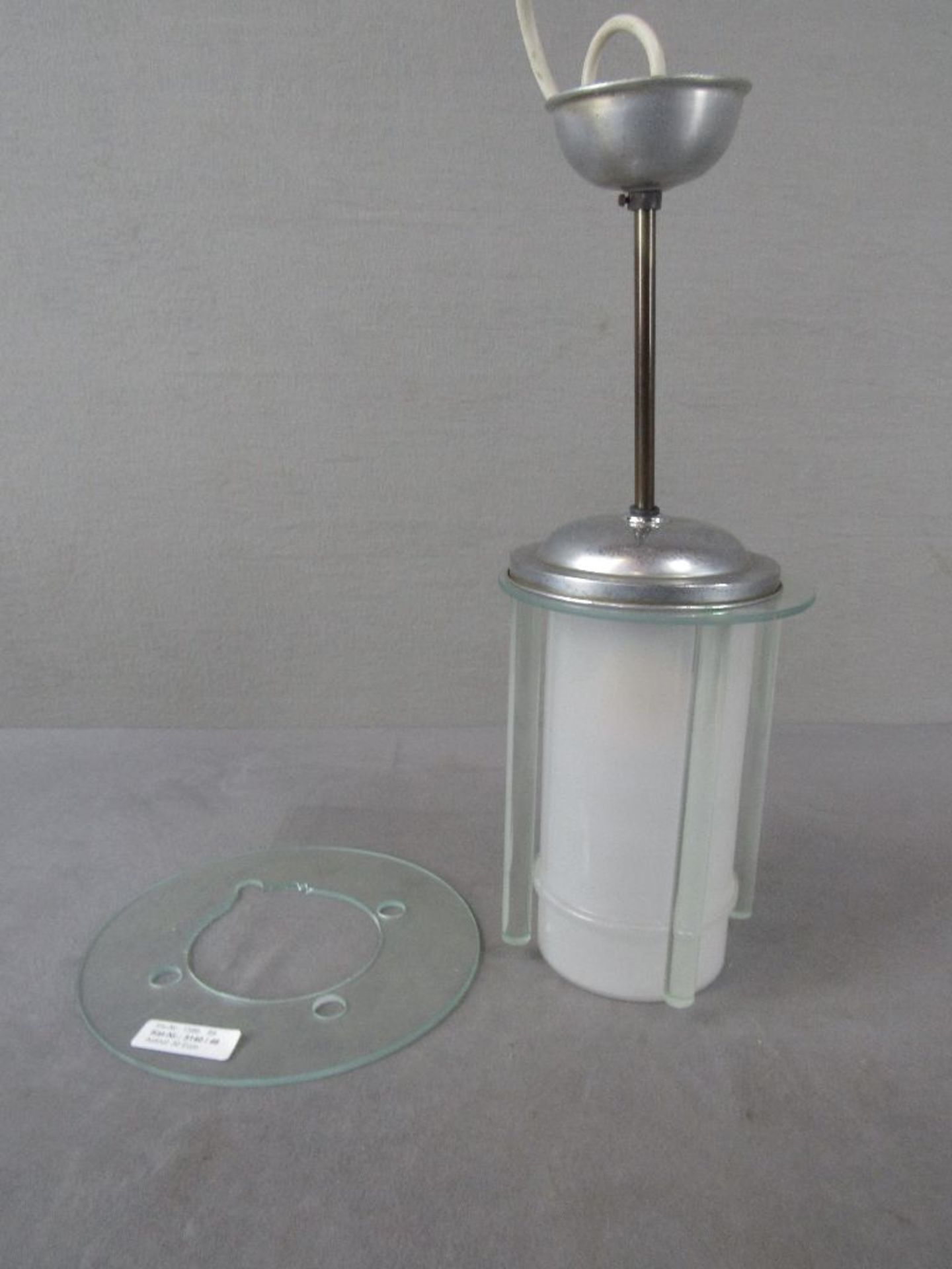 Deckenlampe in Art Deco neu elektrifiziert 48cm hoch