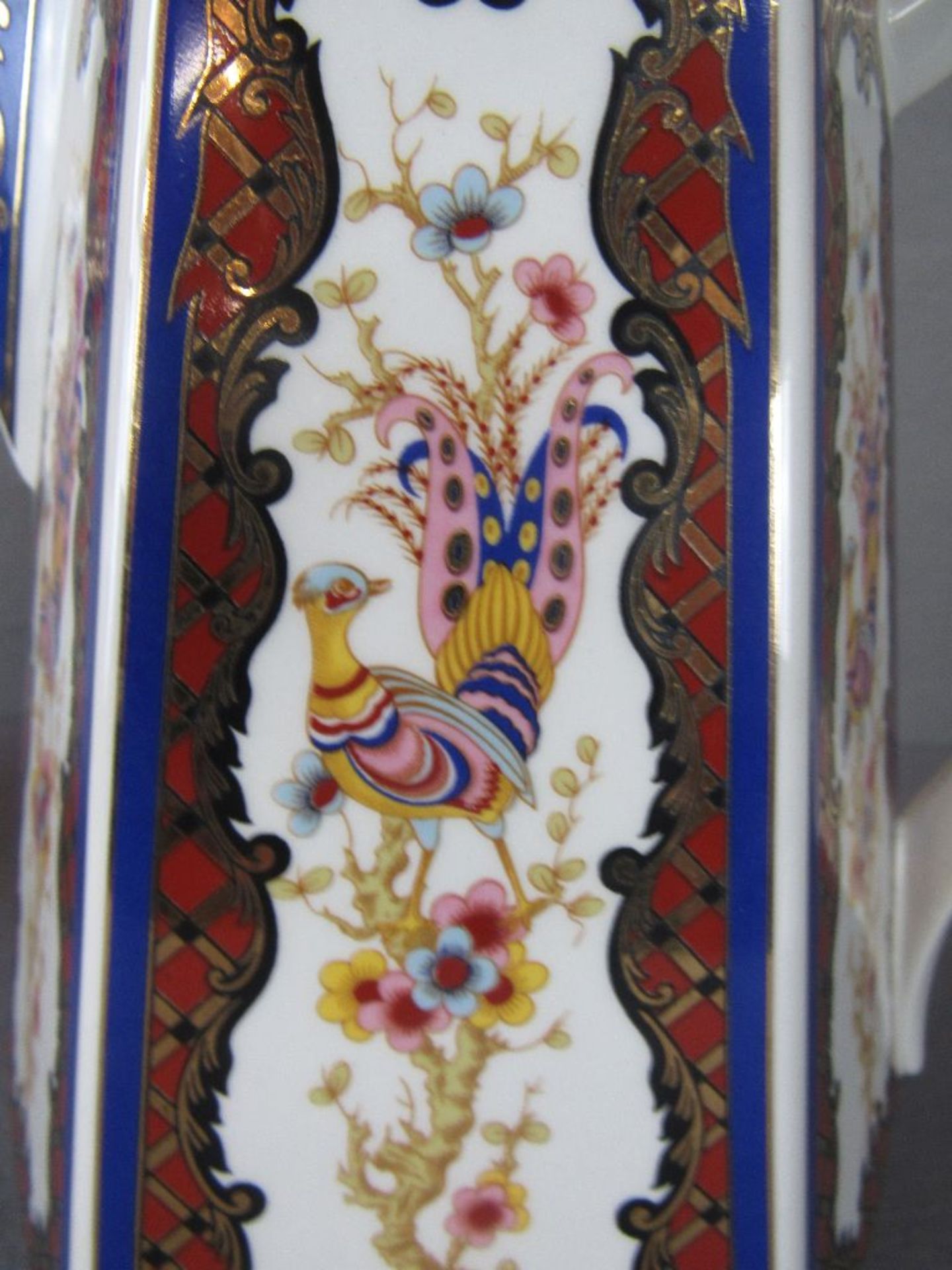 Drei Teile italienische Keramik Hersteller B&G farbenfroh mit Feuervogel von 19,5-42cm - Image 6 of 6