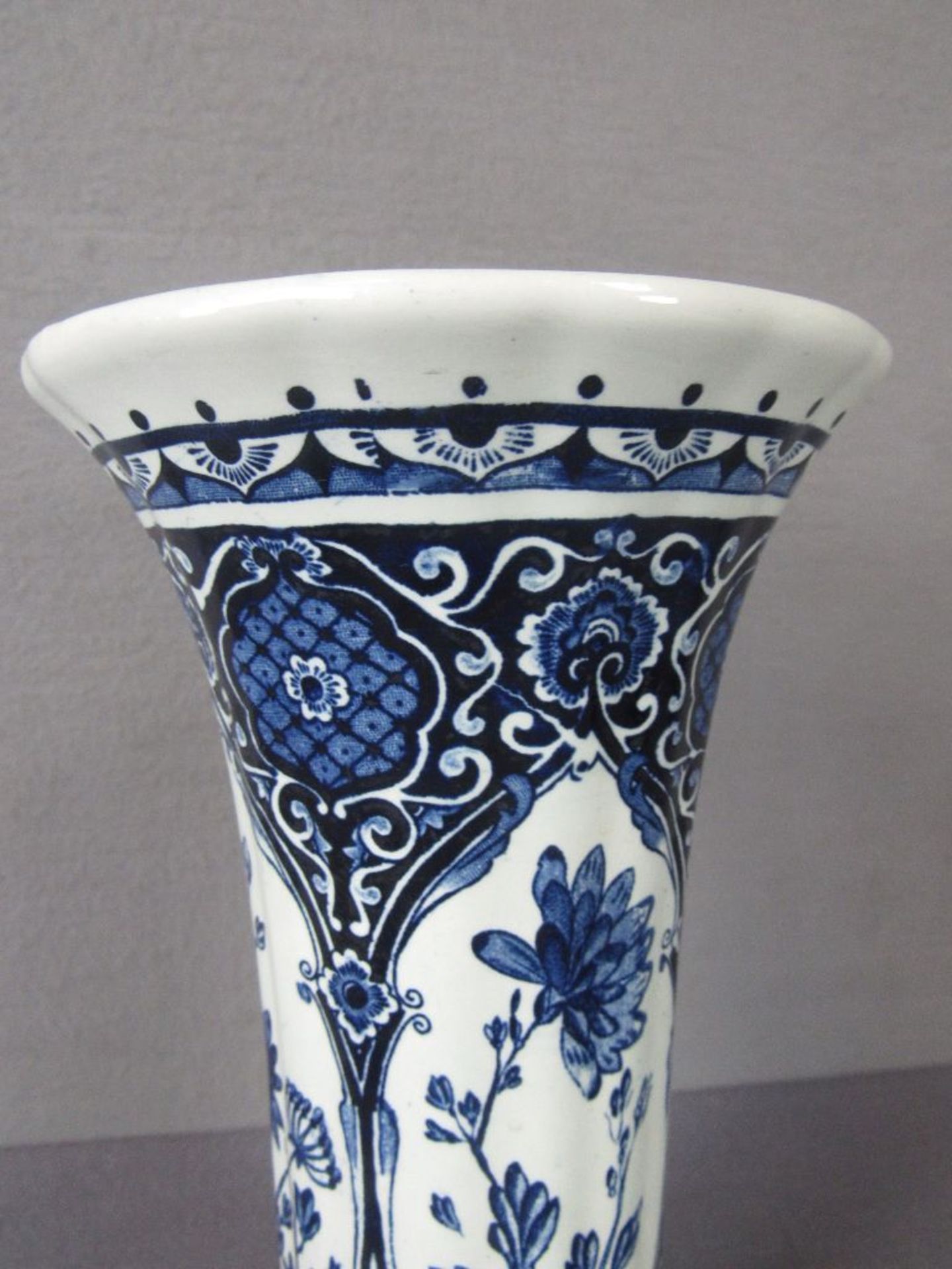 Vase Delft by Boch Höhe:31cm - Image 3 of 5