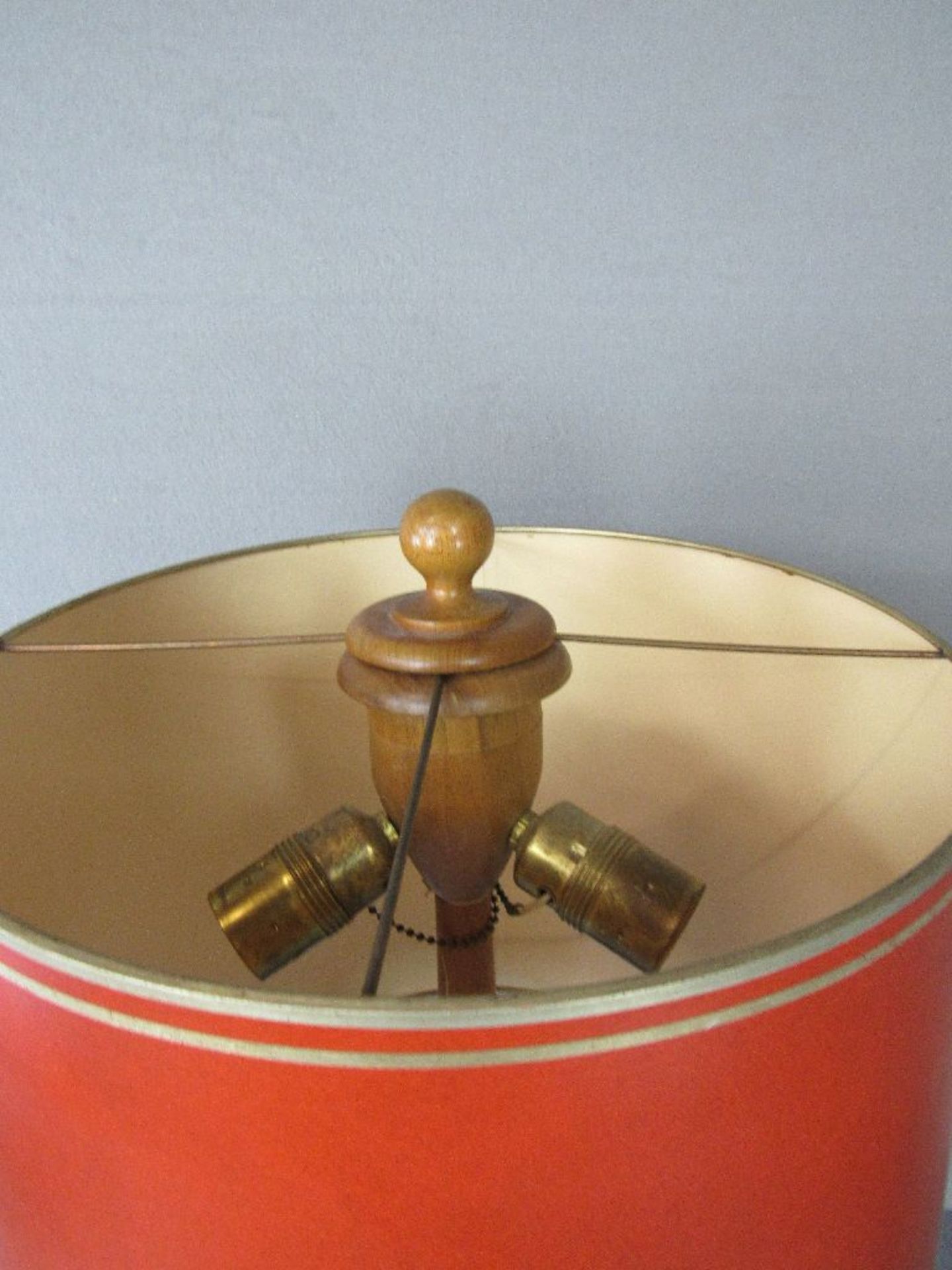 Tischlampe Hartholz dreiflammig Höhe:74cm Art Deco - Image 6 of 6