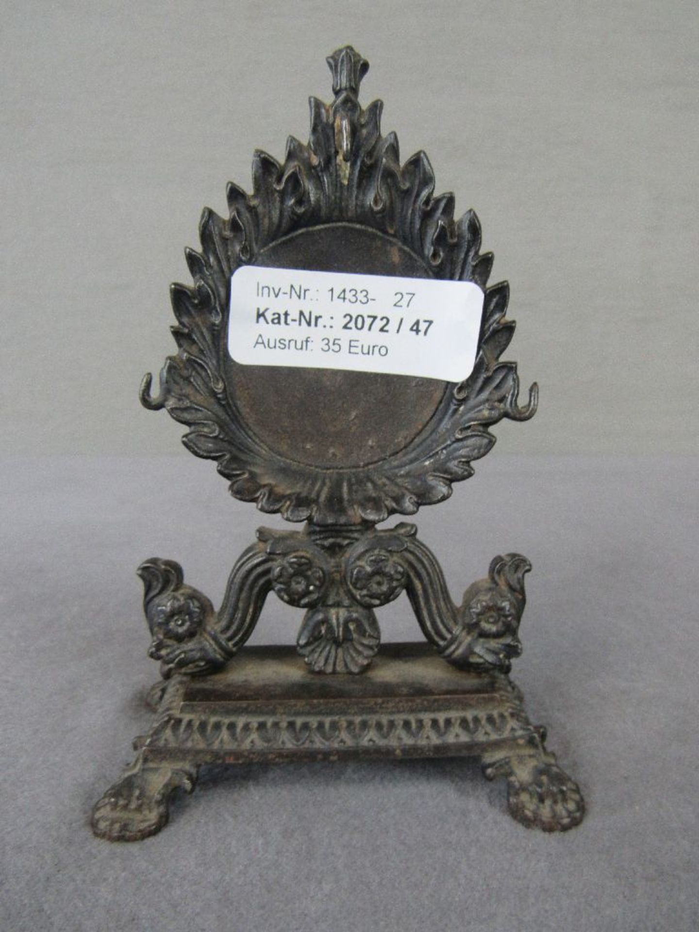 Uhrenhalter Bronze Ende 19. Jahrhundert