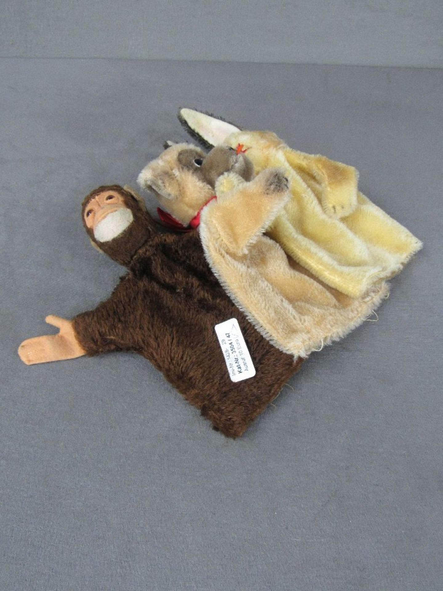 Drei Steiff Handpuppen