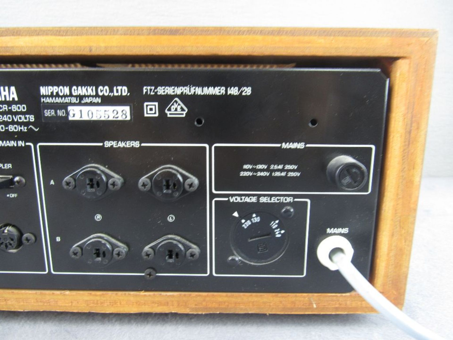 Stereoanlage Reciever Yamaha Vintage 70er Jahre Modell Cr-600 guter Zustand - Image 6 of 9