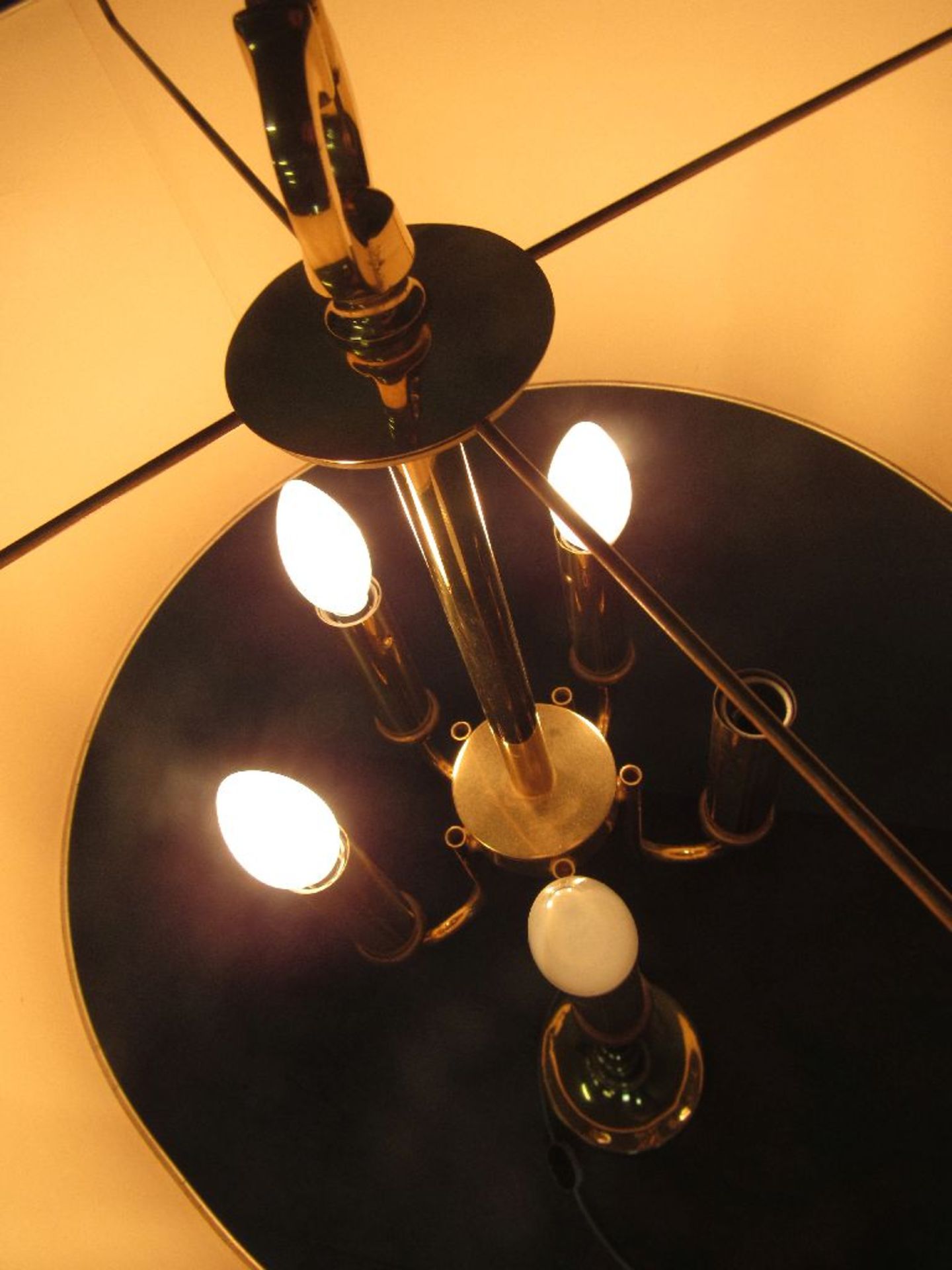 Stehlampe Messing fünfflammig ca.160cm hoch - Image 5 of 6
