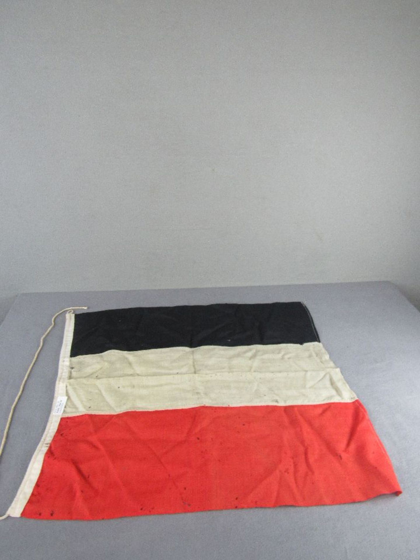 Fahne Deutsches Reich 1.Wk schwarz weiss rot originales Stück um 1910 58x65cm