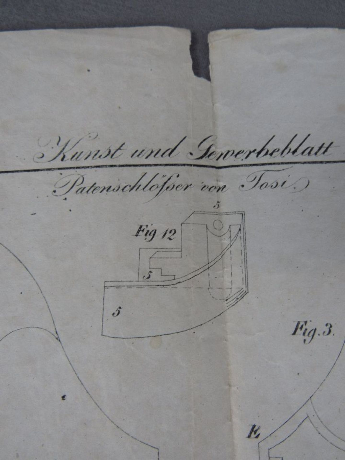 Drei technische Pläne um 1800 - Bild 2 aus 7