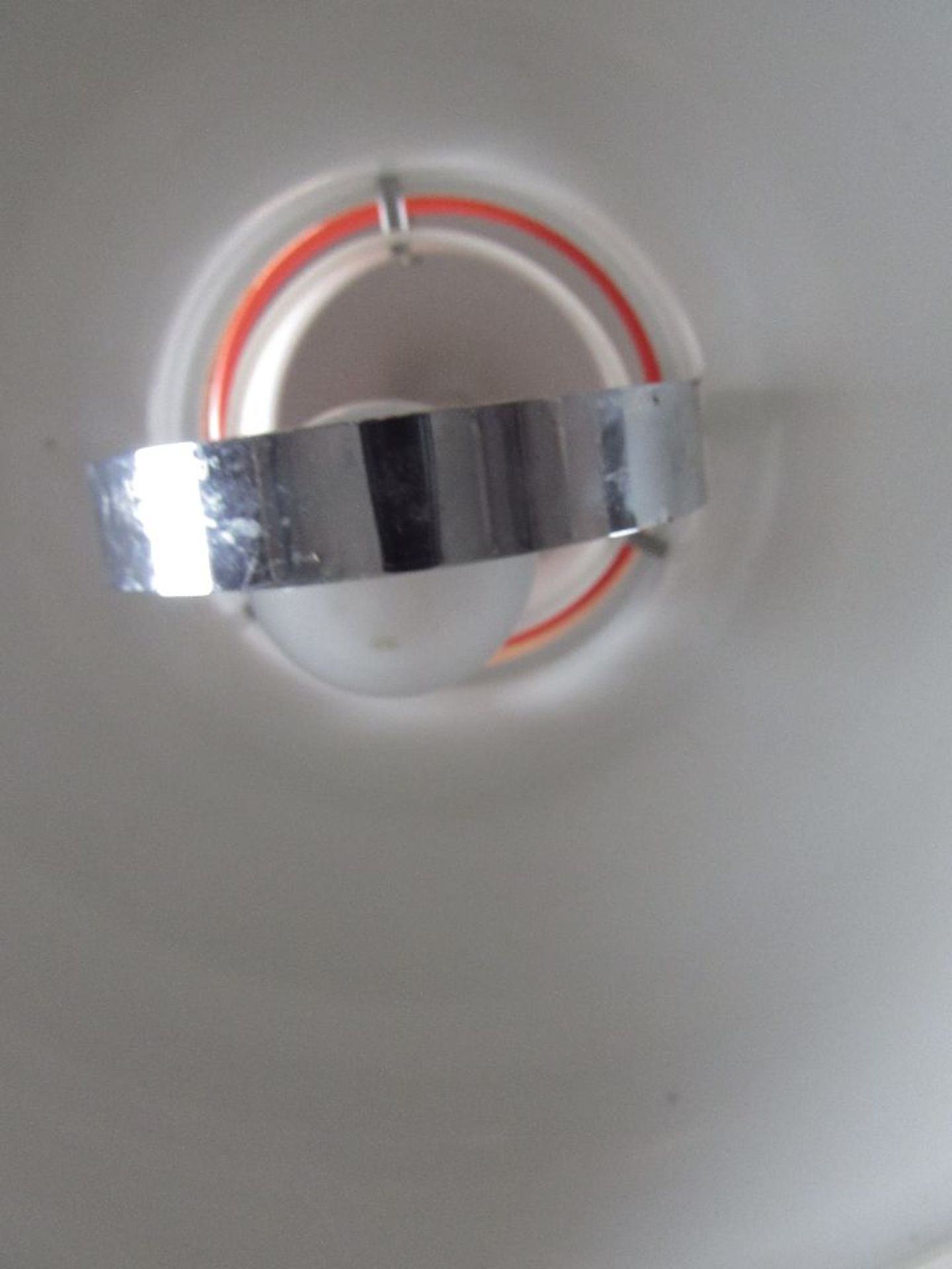Space Age Deckenlampe Metall 39cm Durchmesser orange - Image 5 of 5