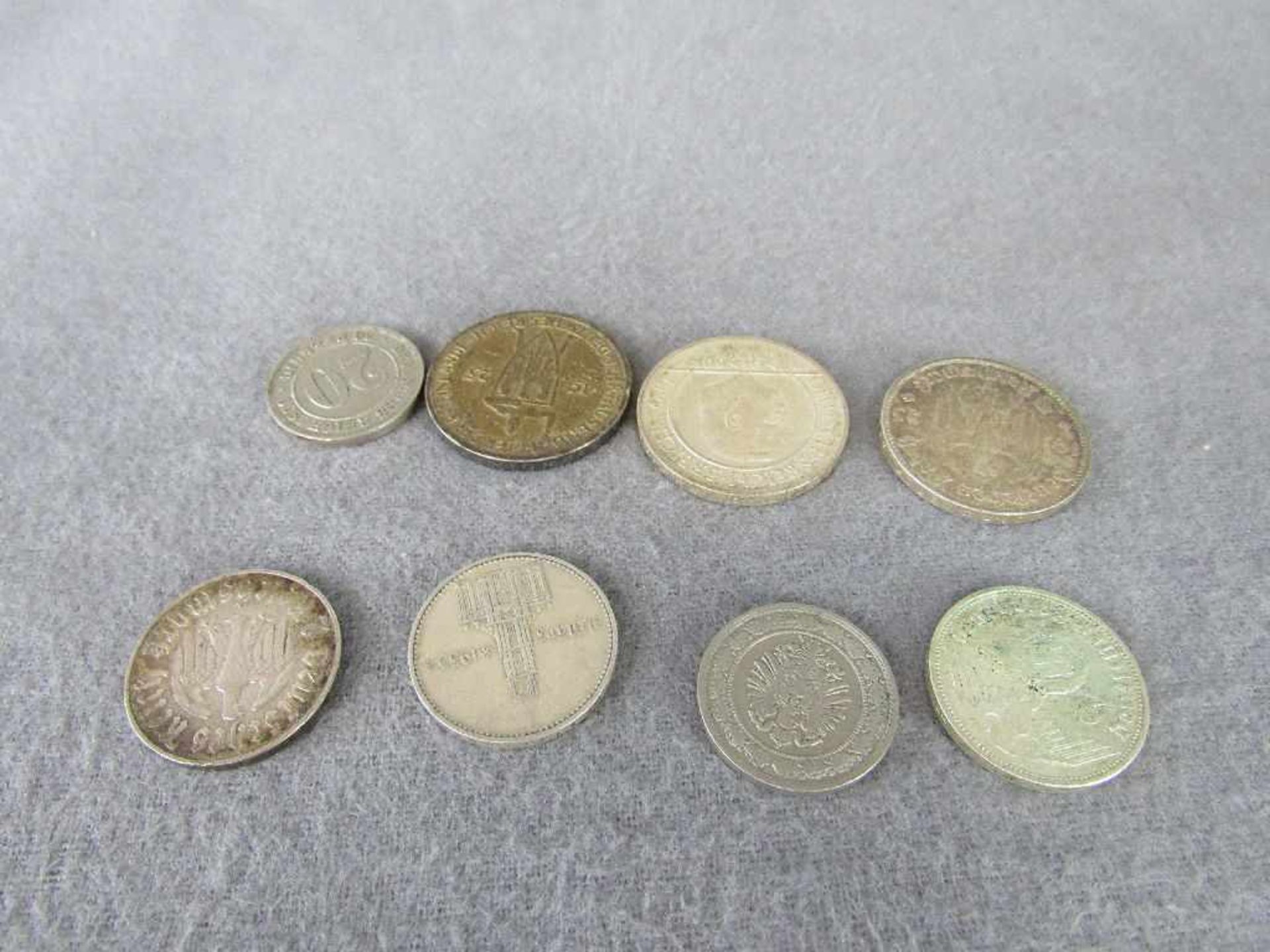 Diverse Silbermünzen Deutsches Reich und 20 Pfennig Stück 19. Jahrhundert - Image 6 of 6