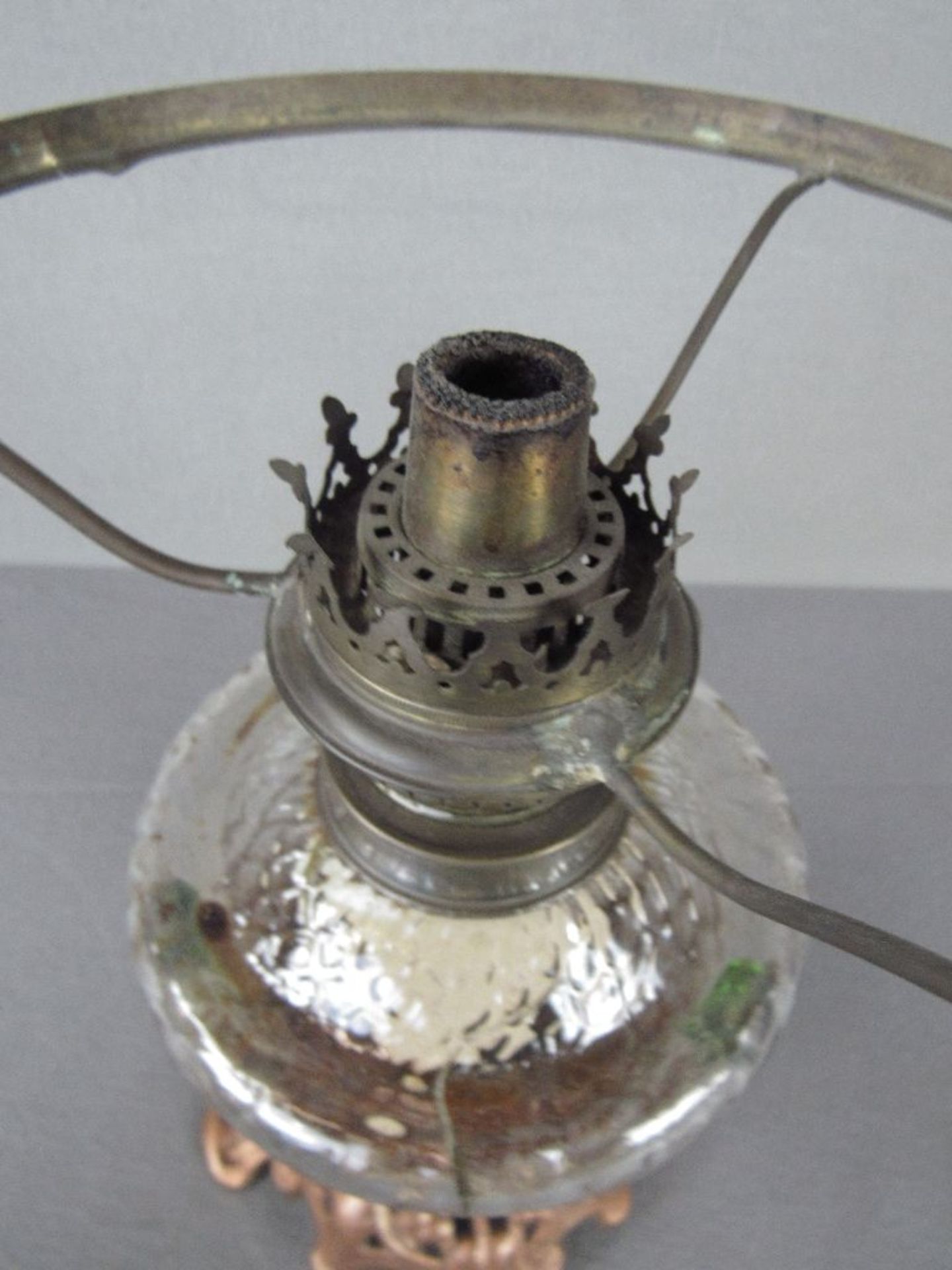 Jugendstil Petroleumlampe 50cm hoch - Image 5 of 7