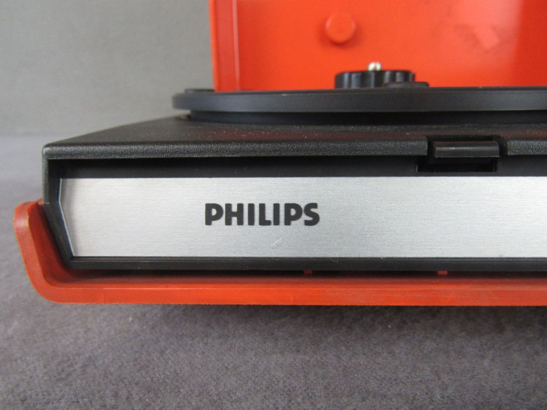 Reiseplattenspieler Vintage 70er Jahre Phillips orange Modell 270 - Bild 2 aus 6