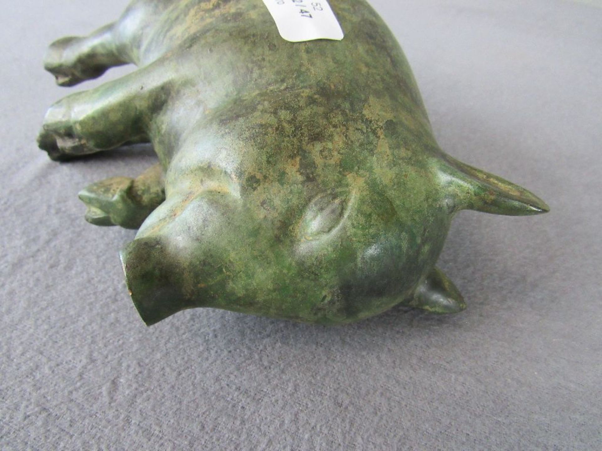 Altes Bronzeschwein schwer - Bild 6 aus 6