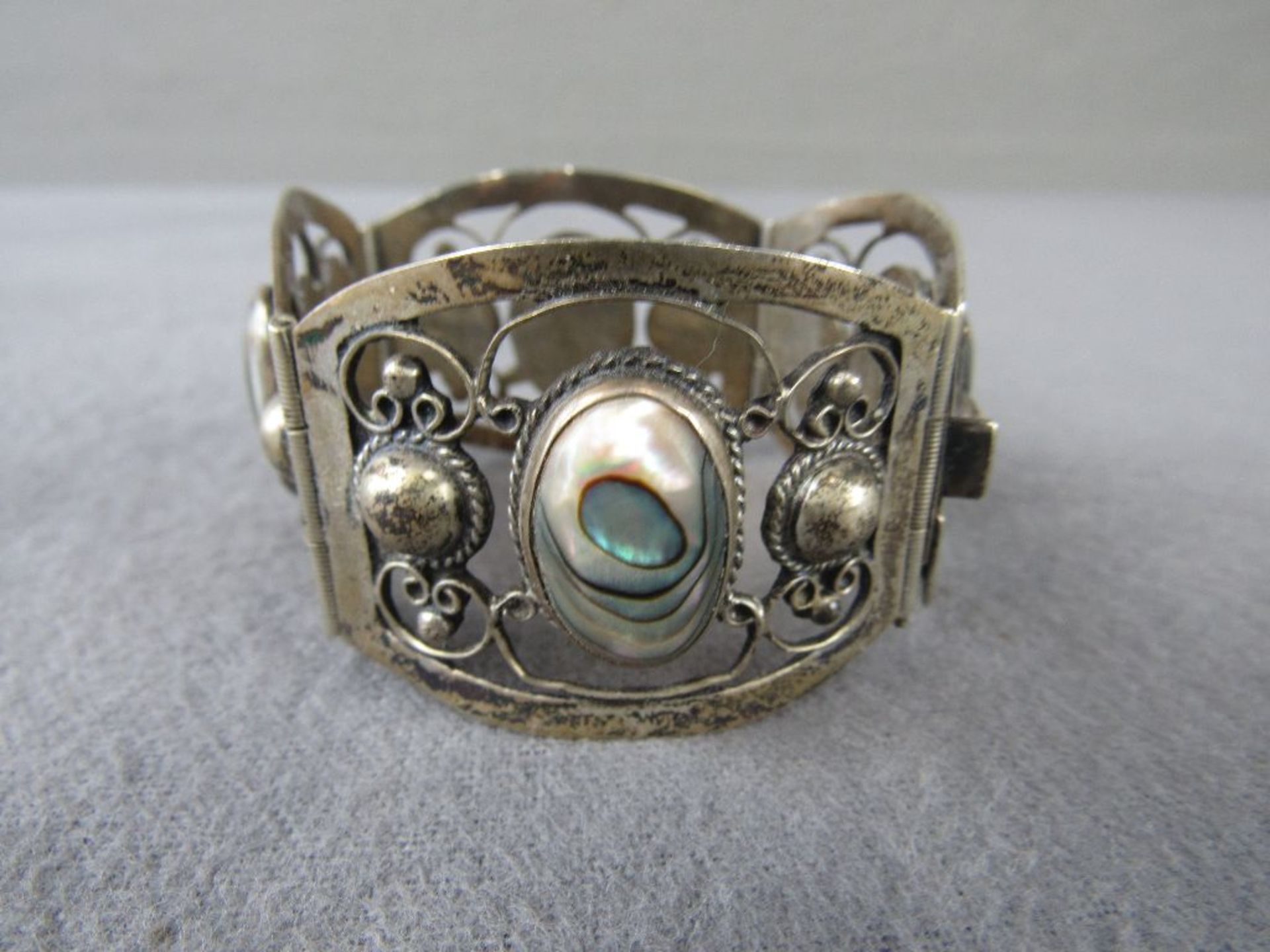 Damenarmband Jugendstil 925er Silber 50 Gramm - Bild 3 aus 6