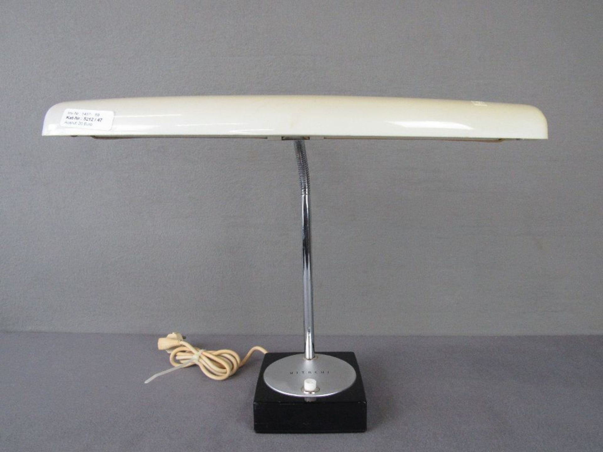 Designertischlampe Schreibtischlampe Hitachi 60er Jahre Schirmbreite:48cm