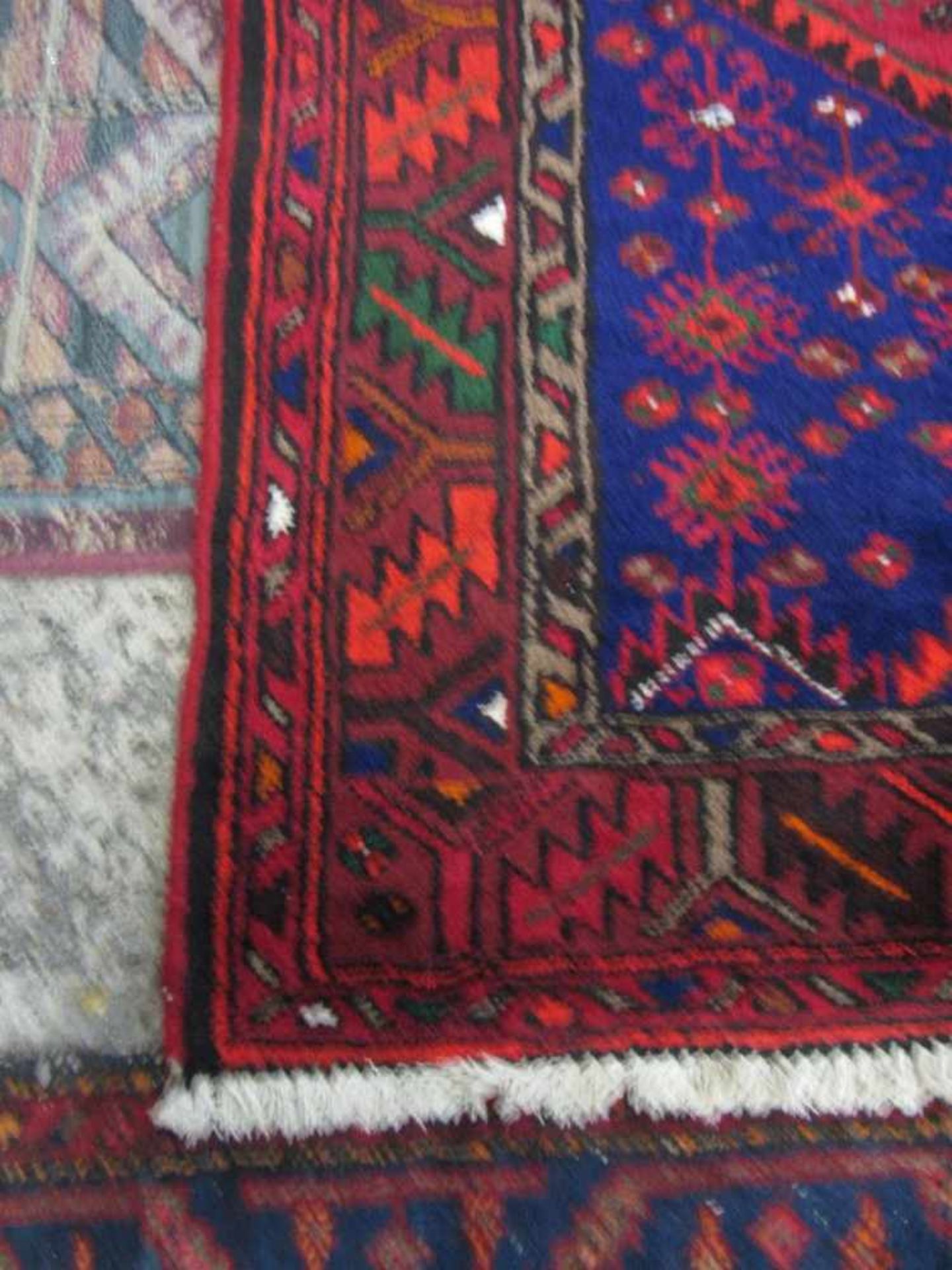 Teppich handgeknüpft rotgrundig 223x135cm - Image 3 of 3