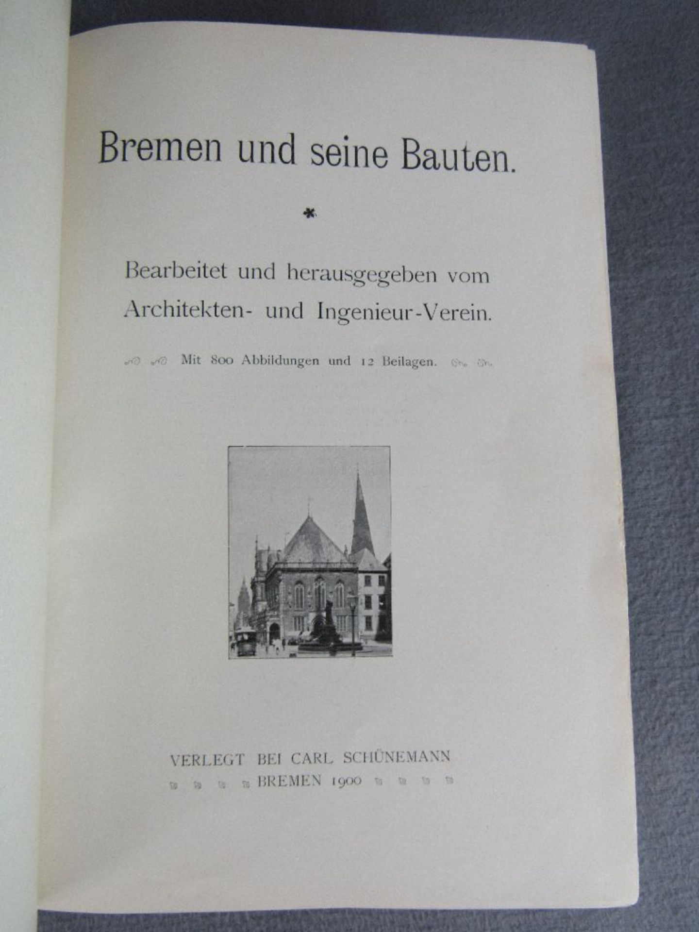 Antikes Buch Jugendstil Bremen und seine Bauten 1900 mit 800 Abbildungen Bremer Bauten sehr - Bild 3 aus 4
