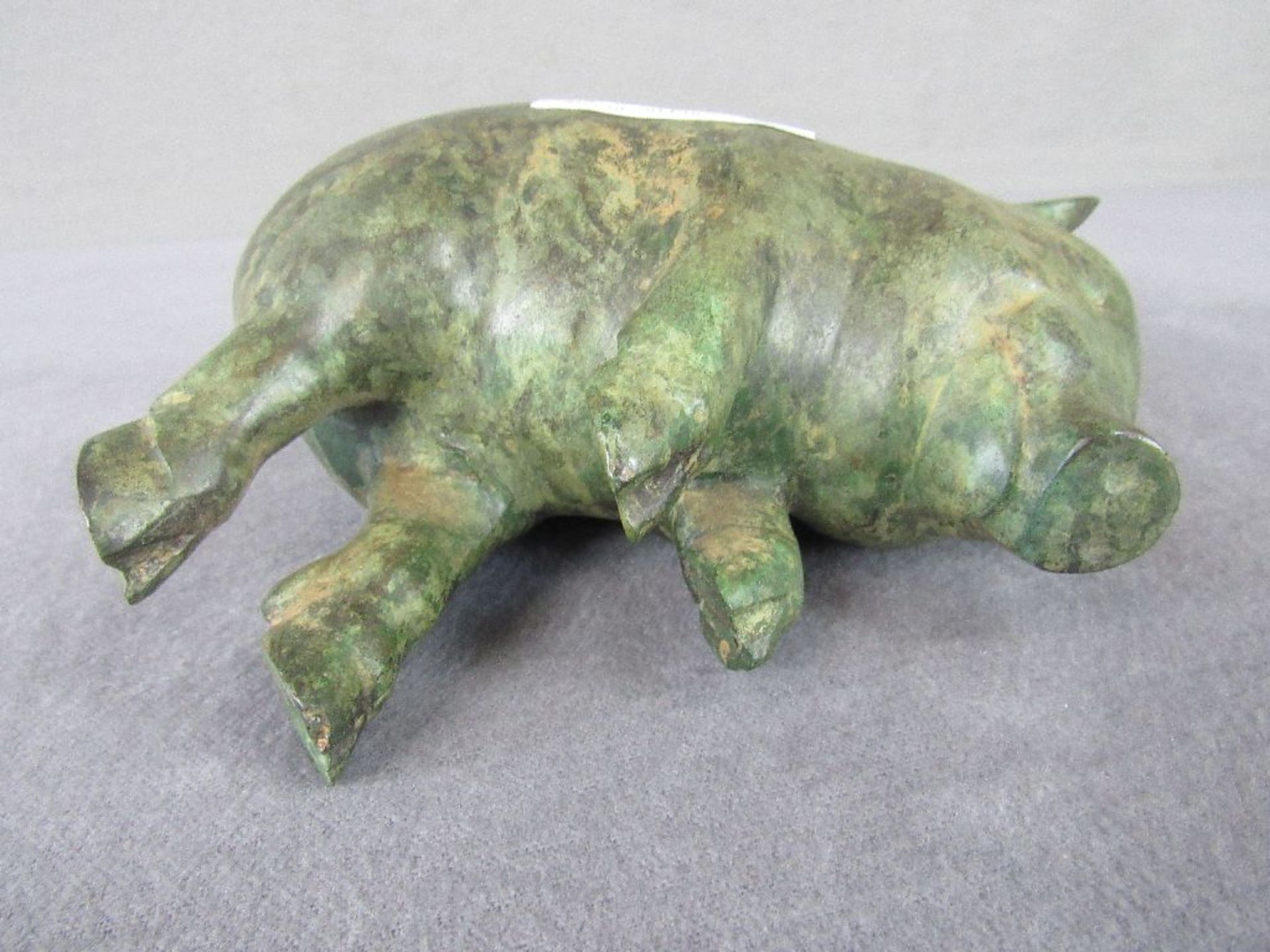 Altes Bronzeschwein schwer - Bild 2 aus 6