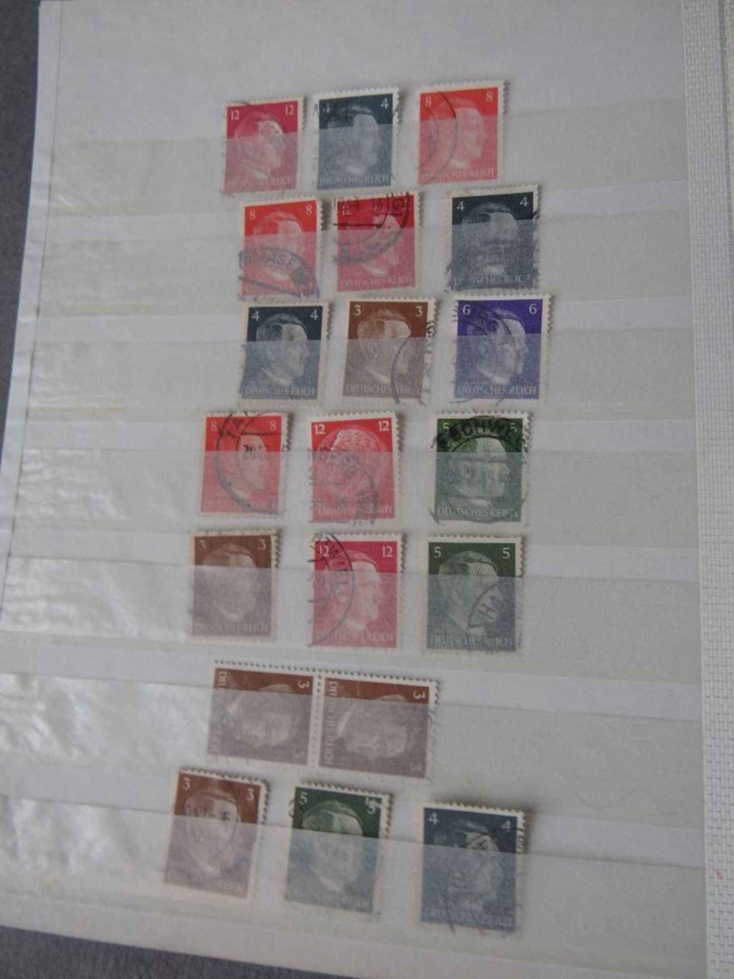Briefmarkenalbum 2.WK u.a. Adolf Hitler gestempelt original 2.WK - Image 4 of 4