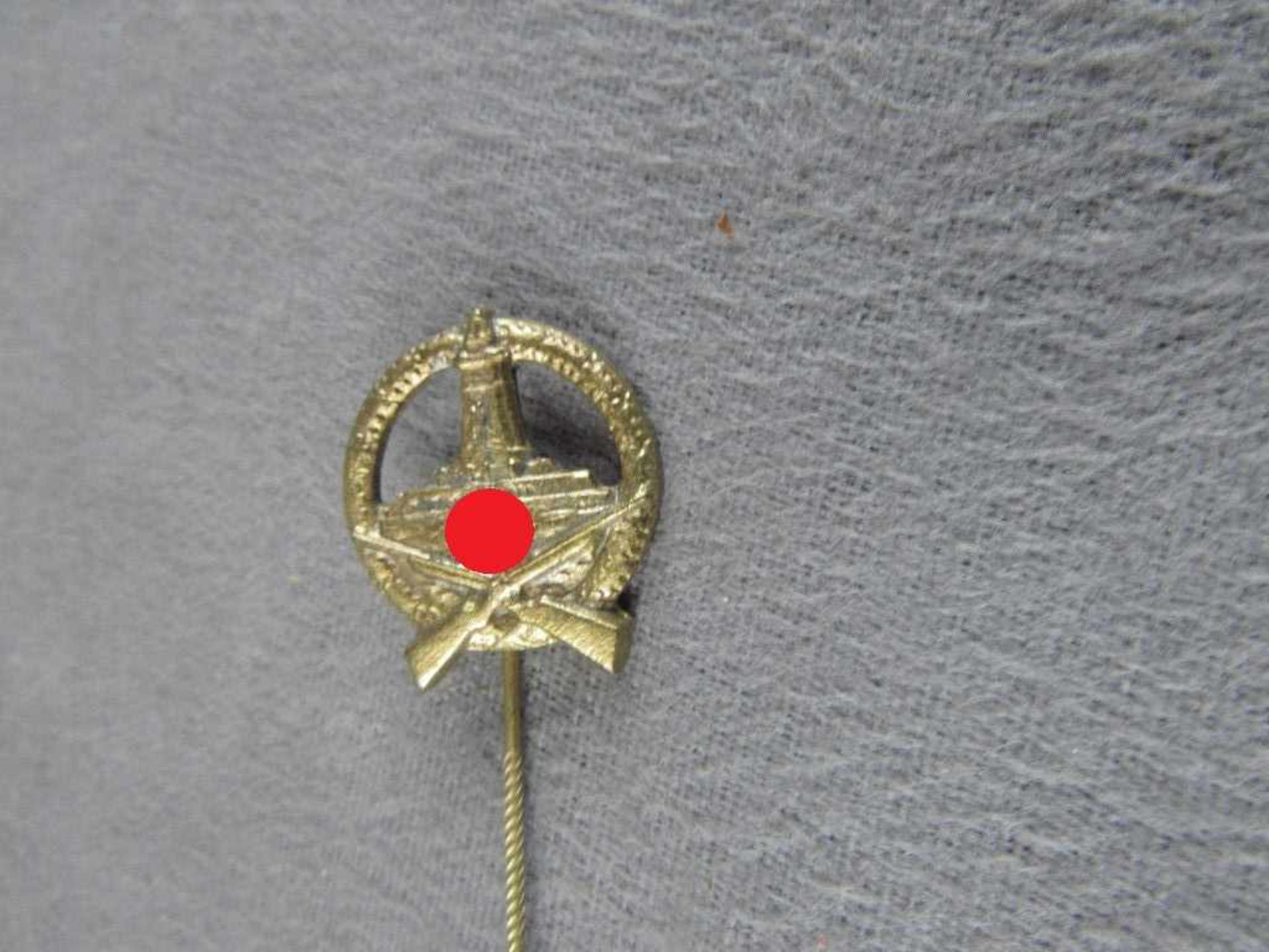 Kyffhäuser Schießabzeichen an Nadel Silber mit Gold original 2.WK in Etui - Image 4 of 5