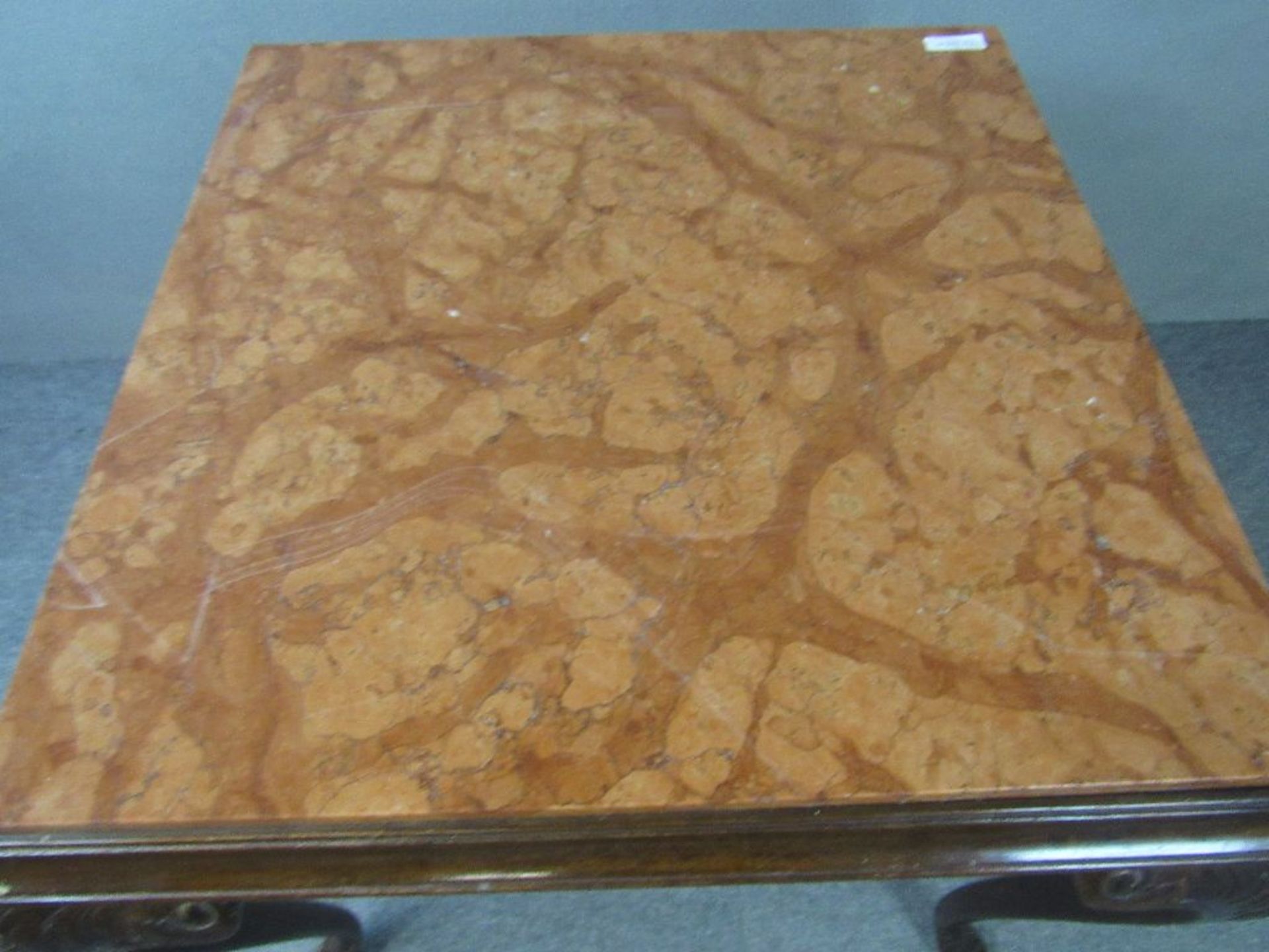 Tisch geschweifte Beine 70x70cm mit Marmorplatte - Bild 2 aus 4