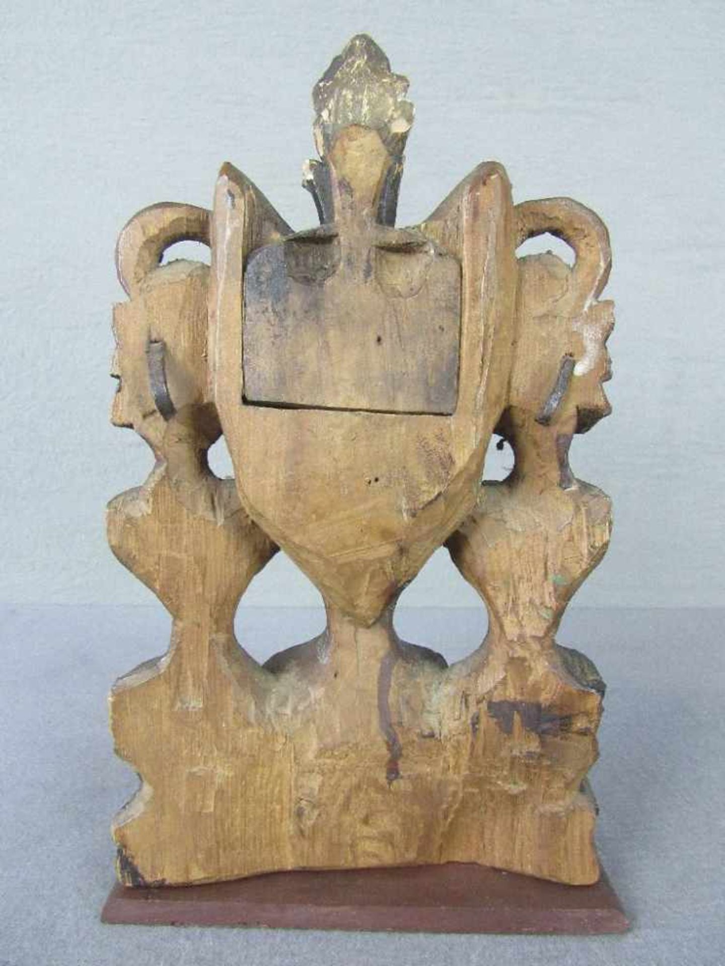 Uhrenhalter Holz geschnitzt Empire - Image 4 of 4