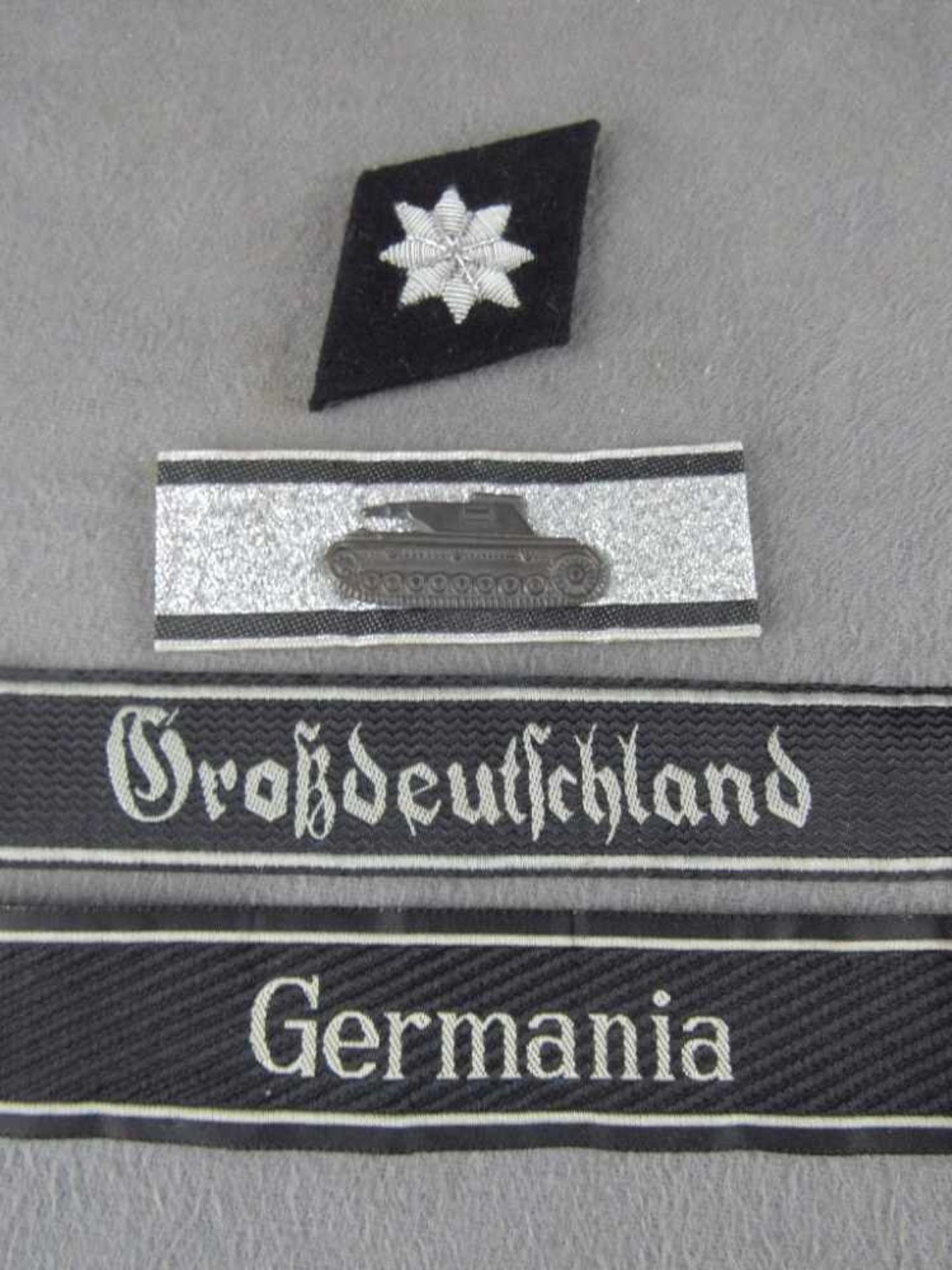 Konvolut 2.WK Ärmelband Germania + Großdeutschland + Panzervernichter und diverse