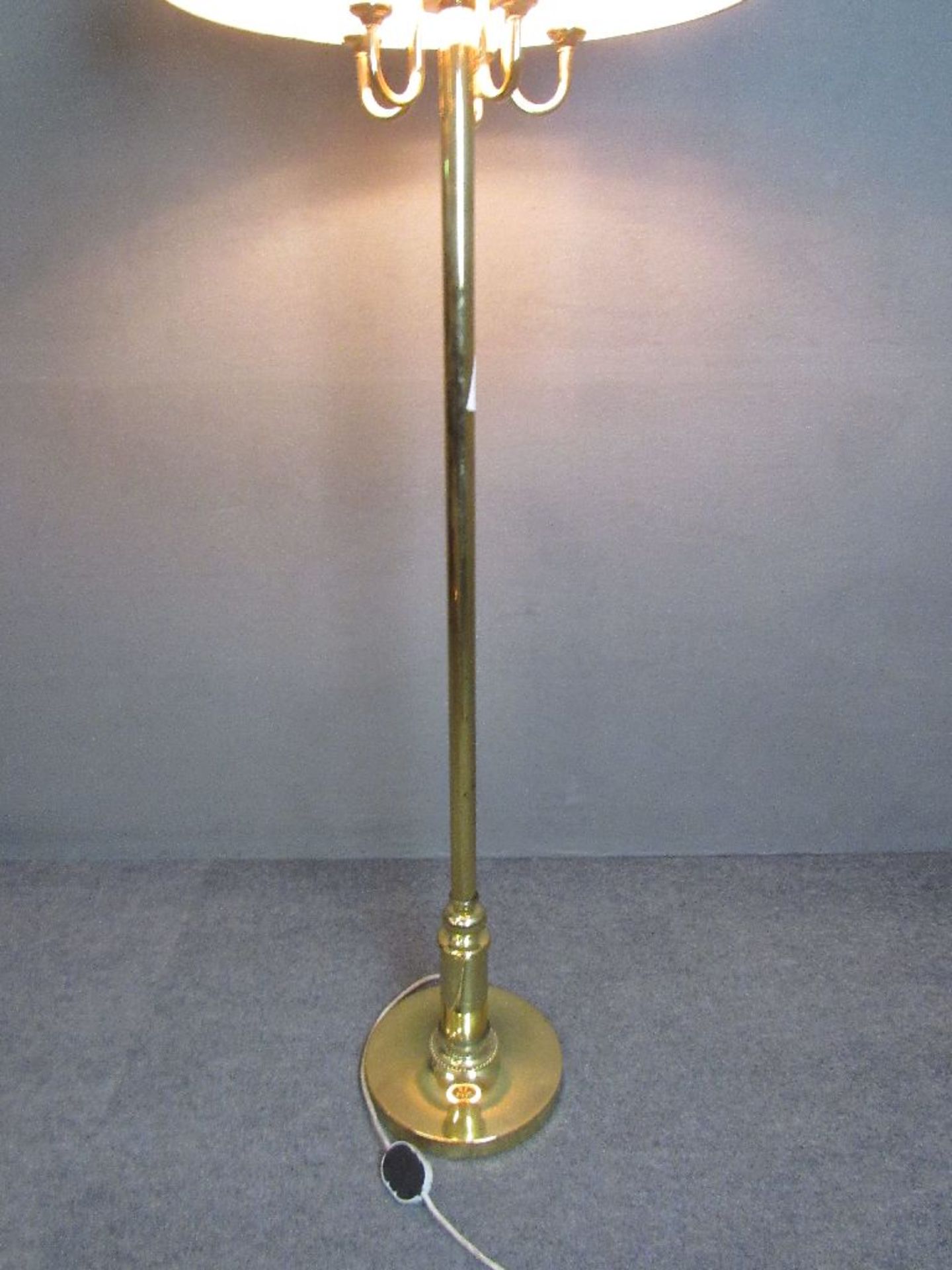 Stehlampe Messing fünfflammig ca.160cm hoch - Image 2 of 6