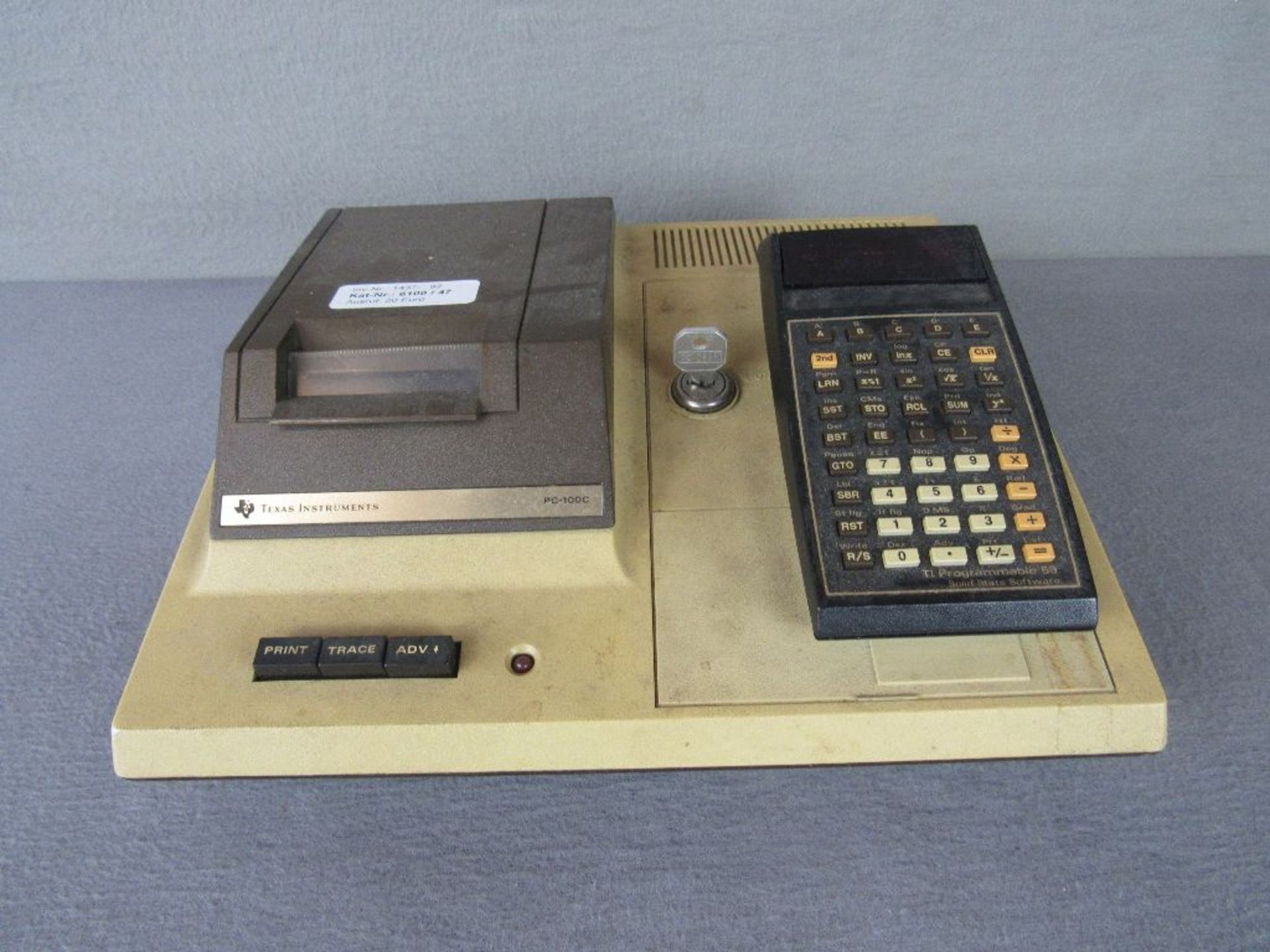 Seltene Rechenmaschiene Texas Instruments PC-100C ungeprüft sehr selten