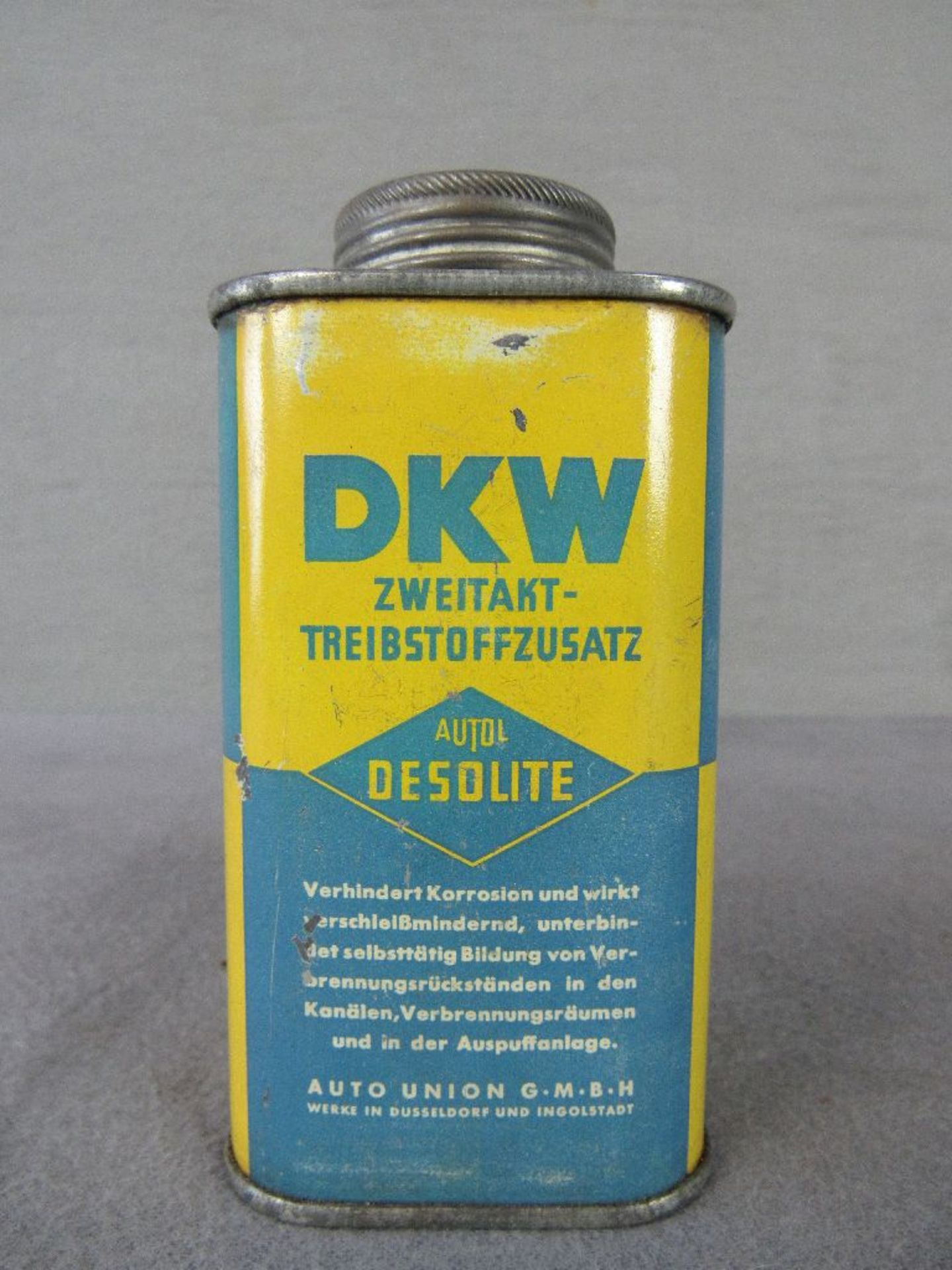 Zweitakt Krafstoffzusatz DKW Oldtimer Blech 13cm hoch