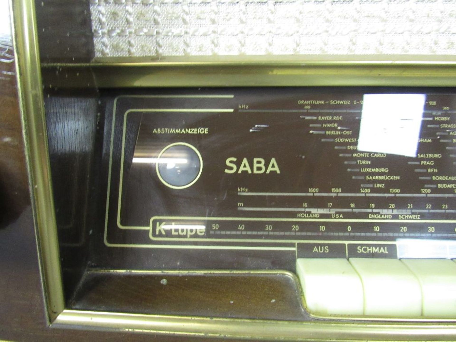 Röhrenradio Saba brummt ca.61cm breit - Image 2 of 5