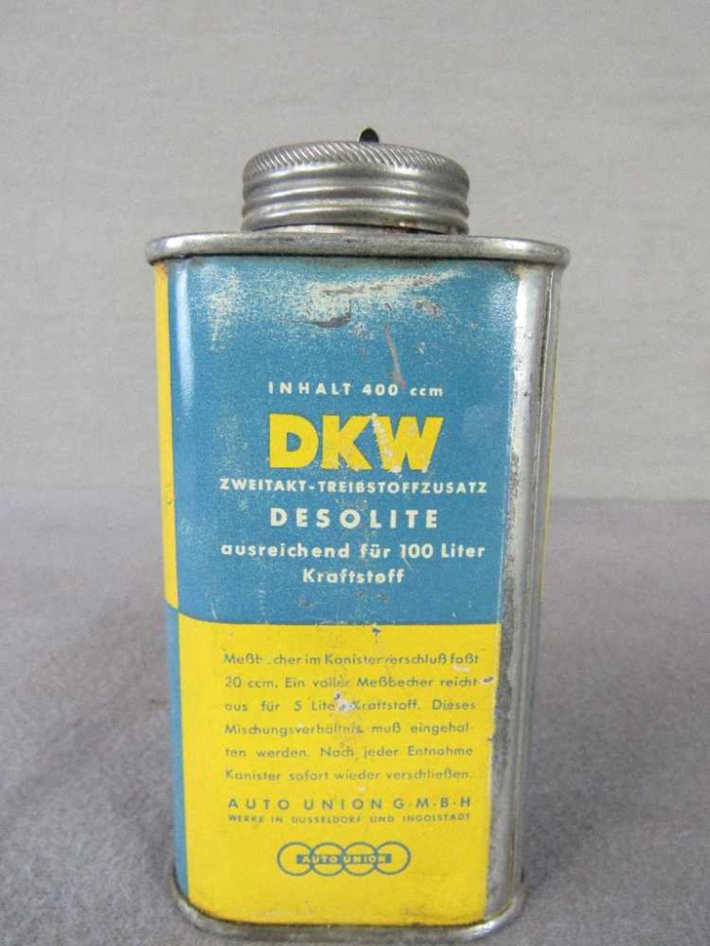 Zweitakt Krafstoffzusatz DKW Oldtimer Blech 13cm hoch - Bild 2 aus 4