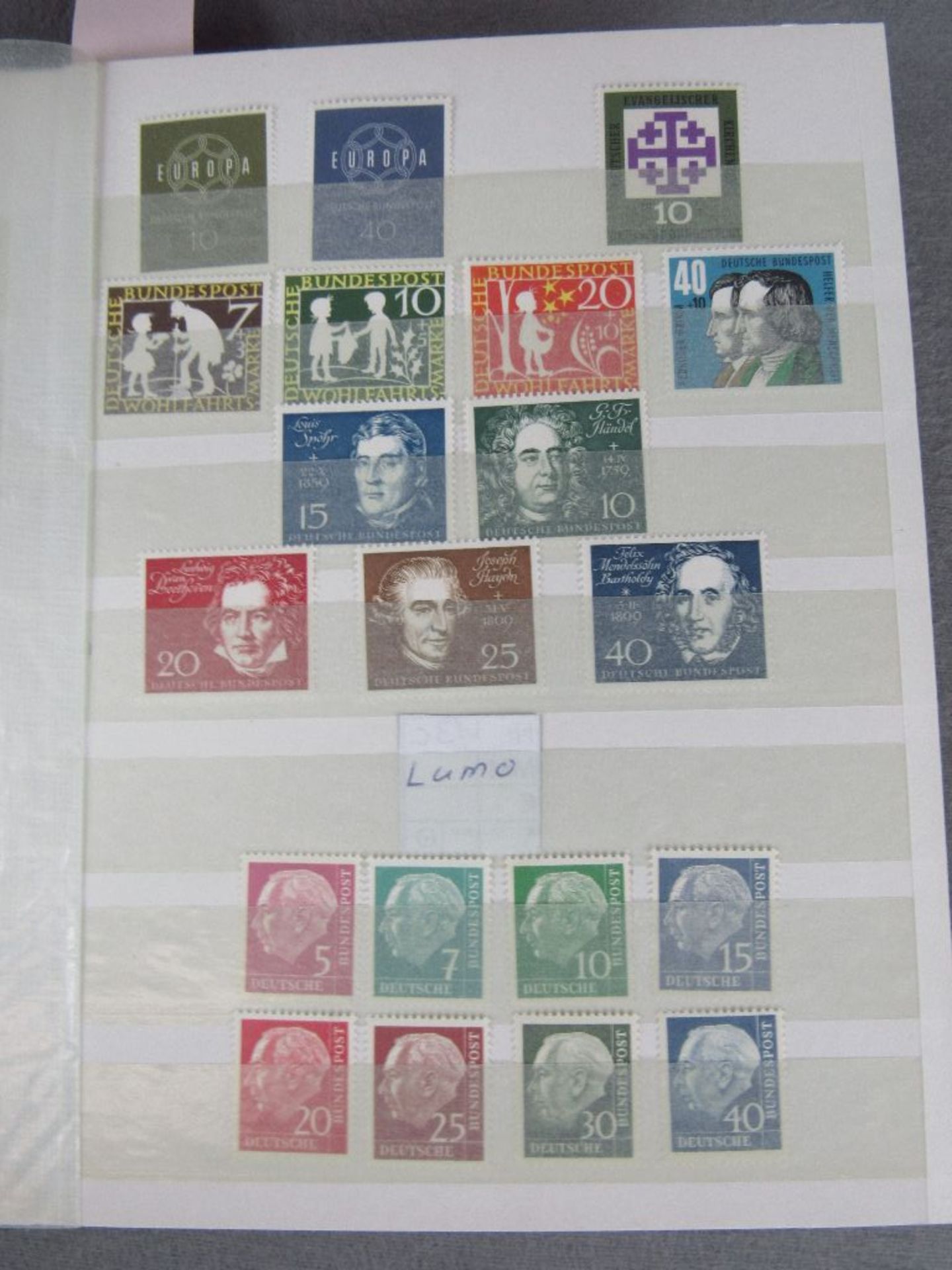 Bundsammlung aus 1949-1959 sauber xx Michel ca.2600 Euro - Bild 5 aus 6