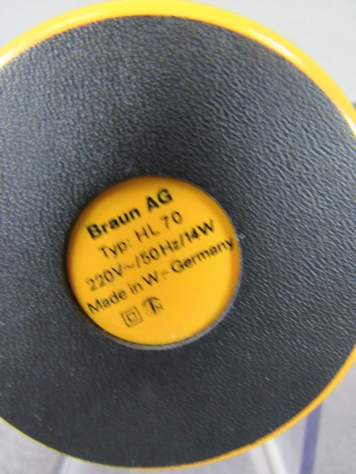 Vintage Braun HL70 Tischlüfter ungeprüft Kable abgeschnitten - Bild 4 aus 5