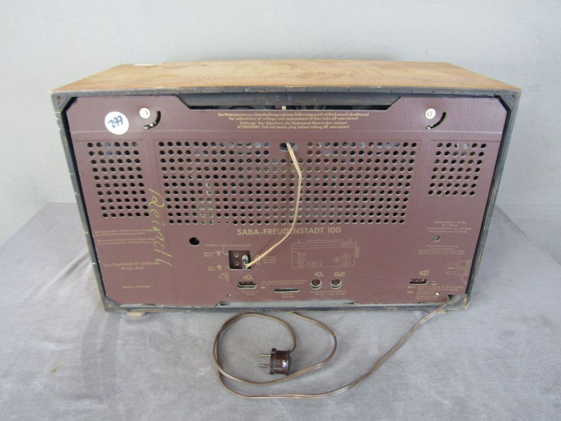 Röhrenradio Freudenstadt 100 Stereo 50er Jahre 60x28x38cm - Bild 6 aus 7