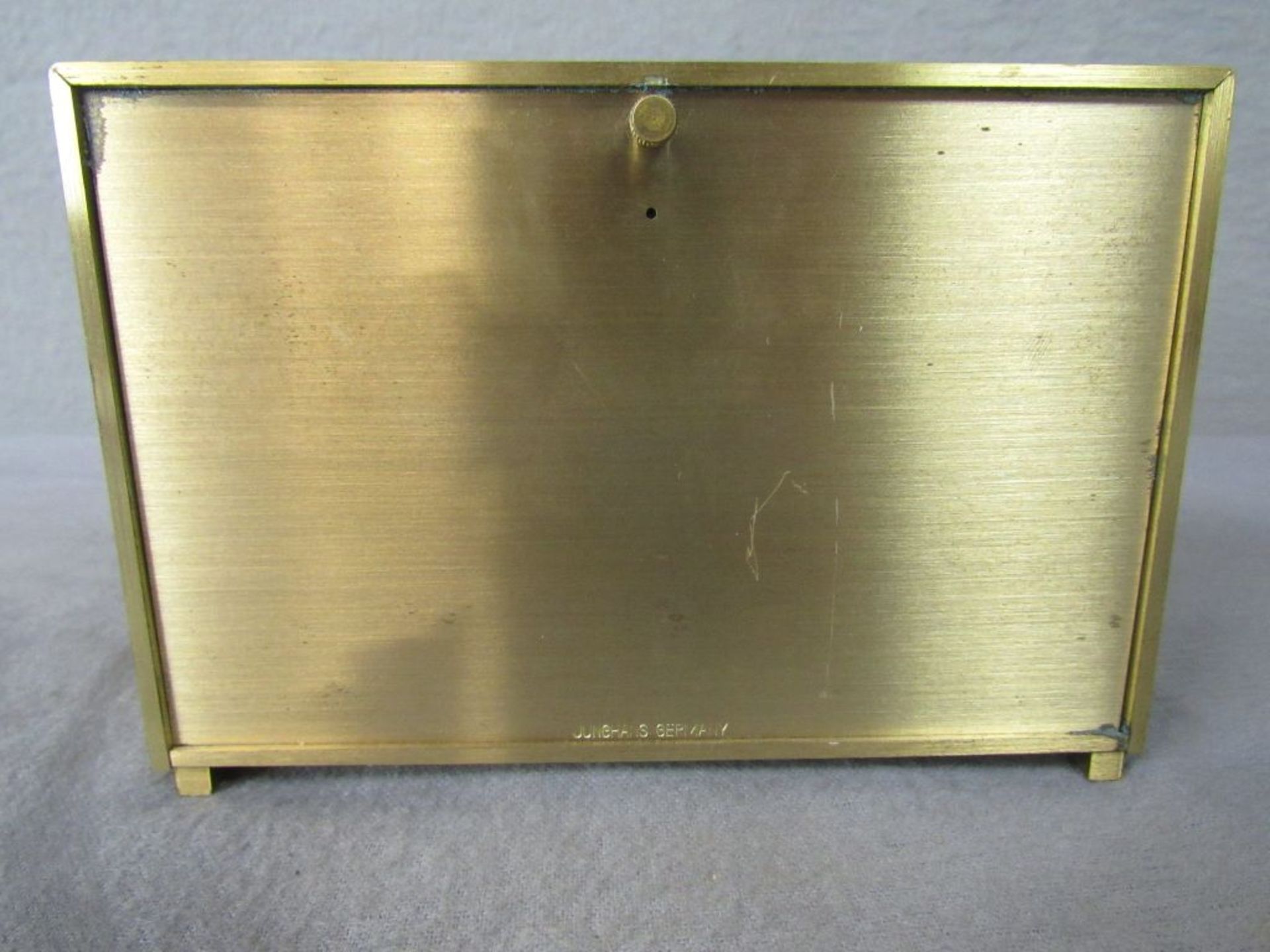 Tischuhr 60er Jahre Junghans Ato-Mat 15,5x11cm - Bild 3 aus 7