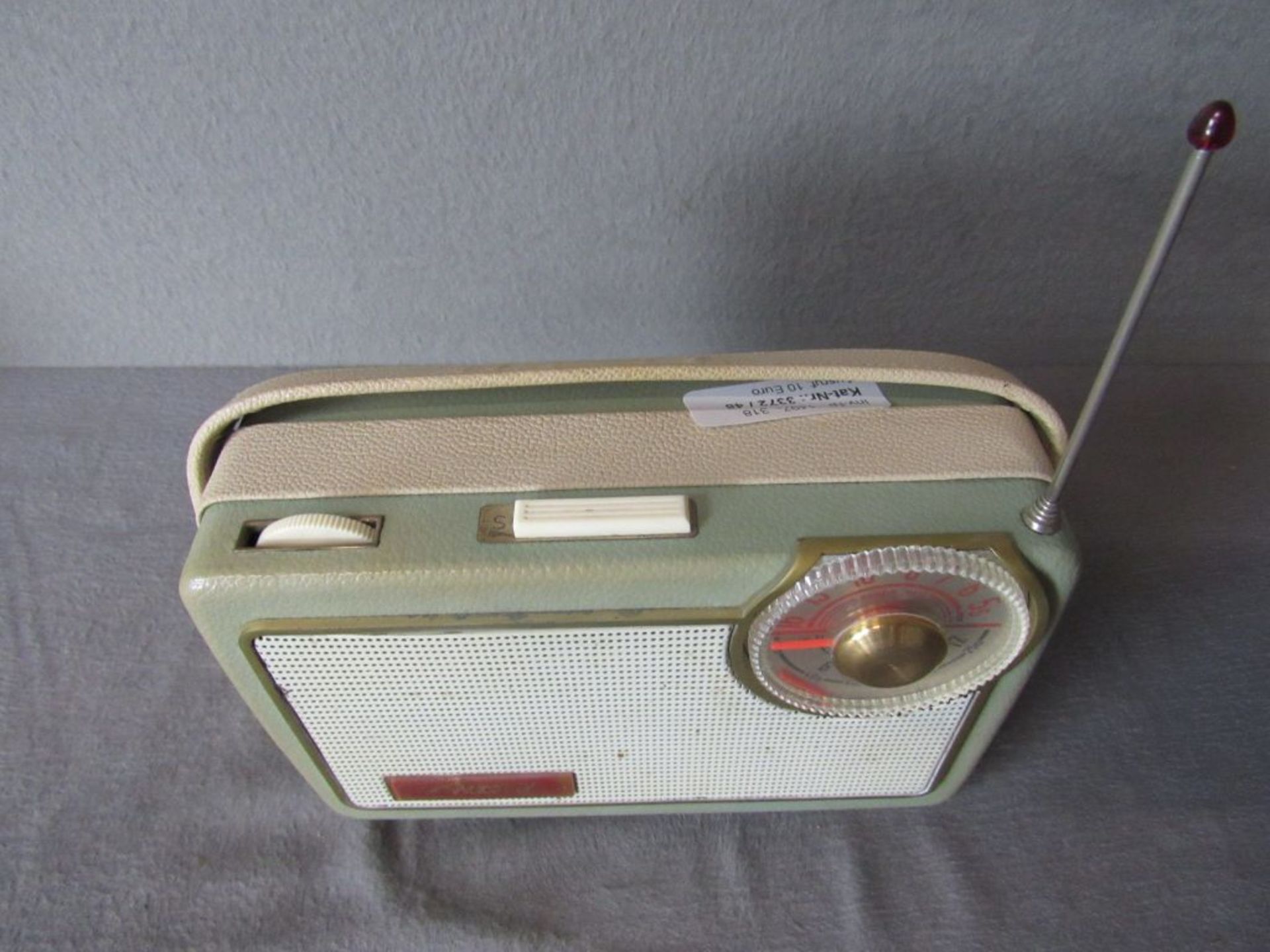 Kofferradio Akord mintgrün 50er Jahre - Bild 4 aus 6