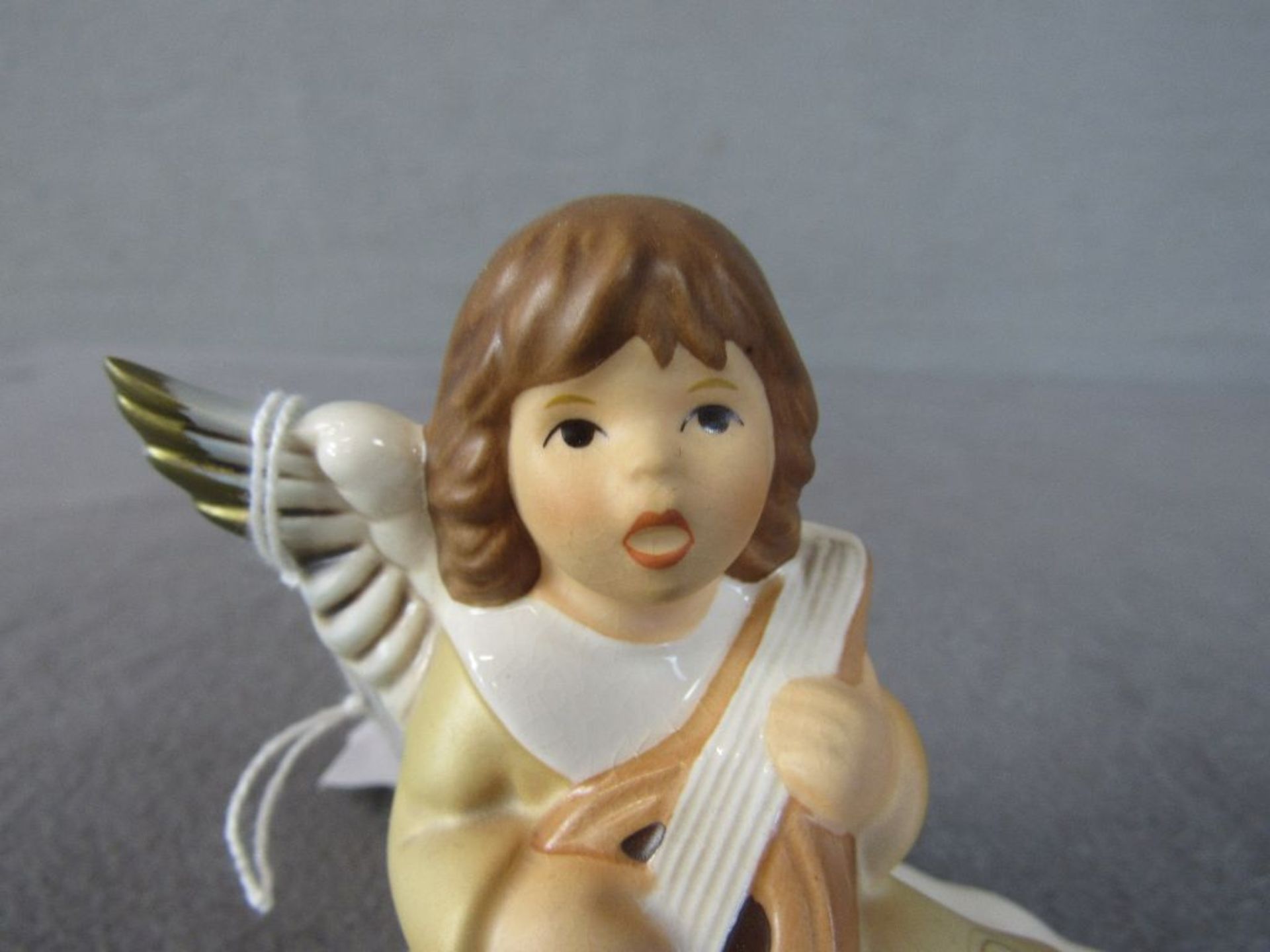 Porzellanfigur Engel mit Laute 8,5cm hoch - Image 4 of 4