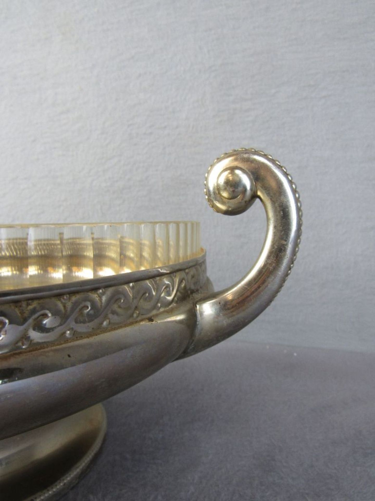 Tafelaufsatz Metall und Glas Durchmesser 33,5cm - Image 3 of 5