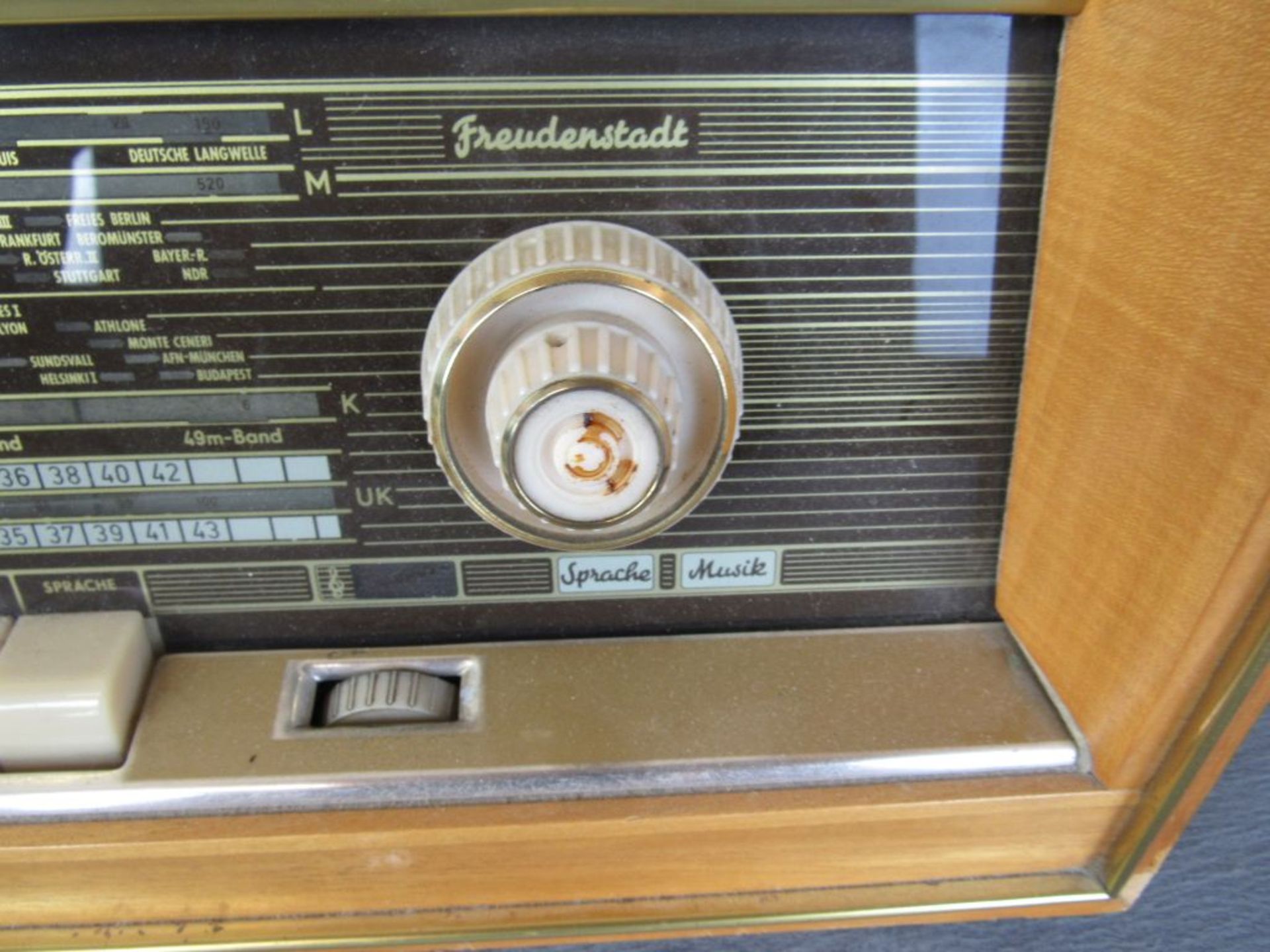 Röhrenradio Freudenstadt 100 Stereo 50er Jahre 60x28x38cm - Bild 3 aus 7