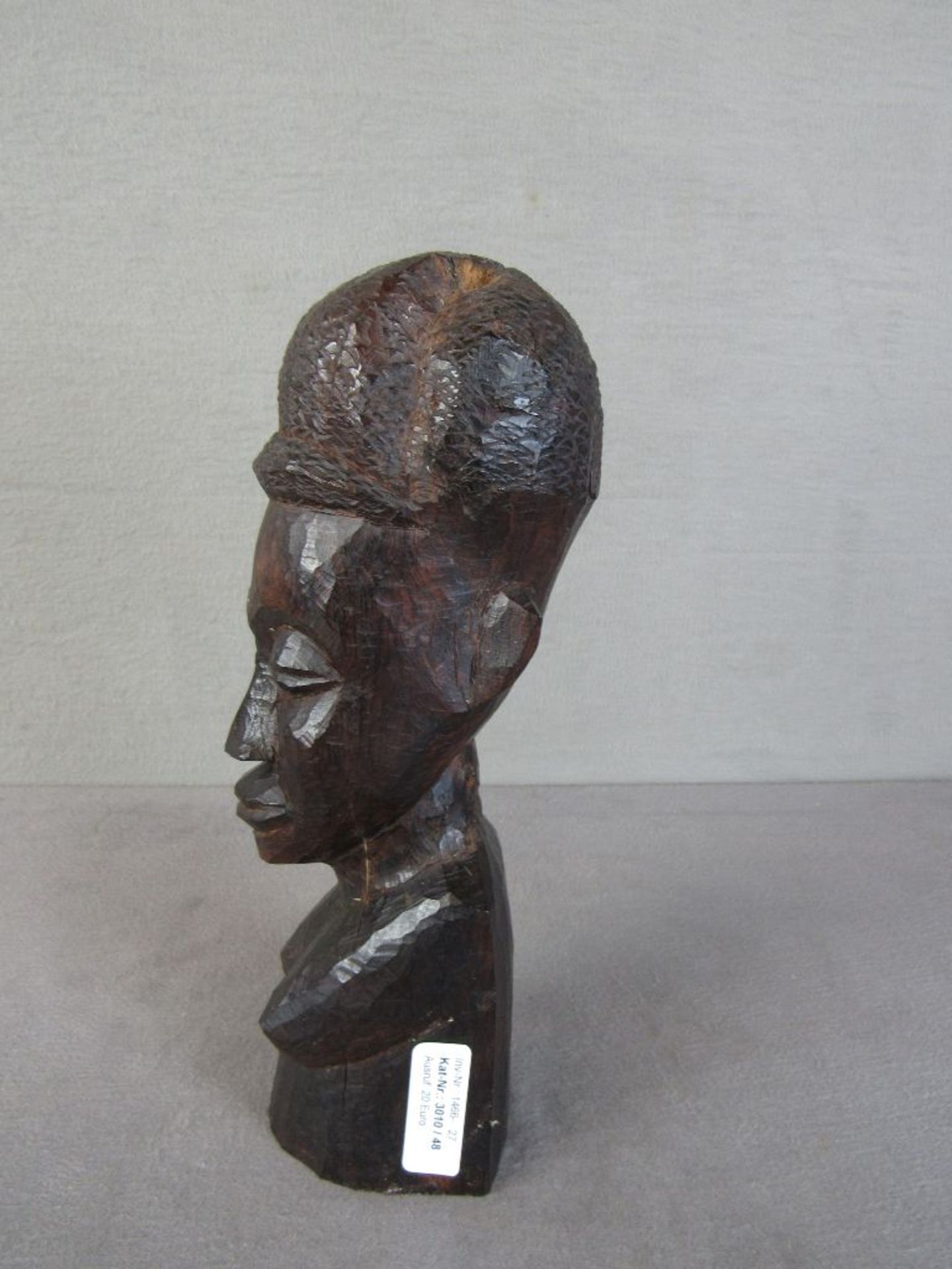 Schöne afrikanische Holzfigur Hartholz 31,5cm hoch - Bild 4 aus 4