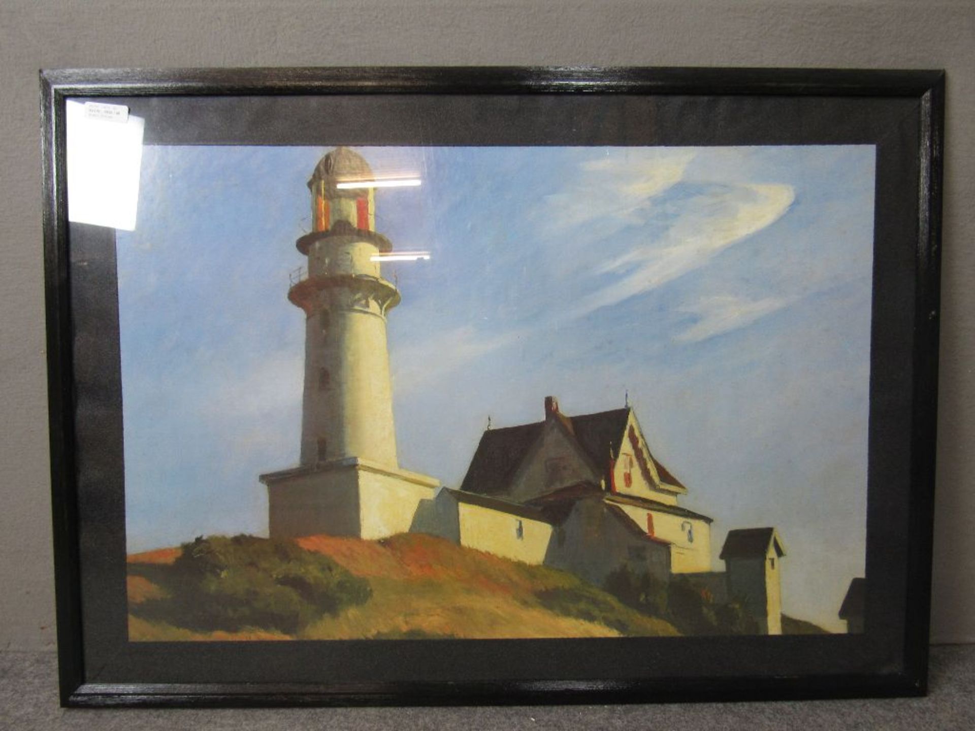 Gemälde Leuchtturm evtl Kunstdruck gerahmt 76x107cm - Image 2 of 3