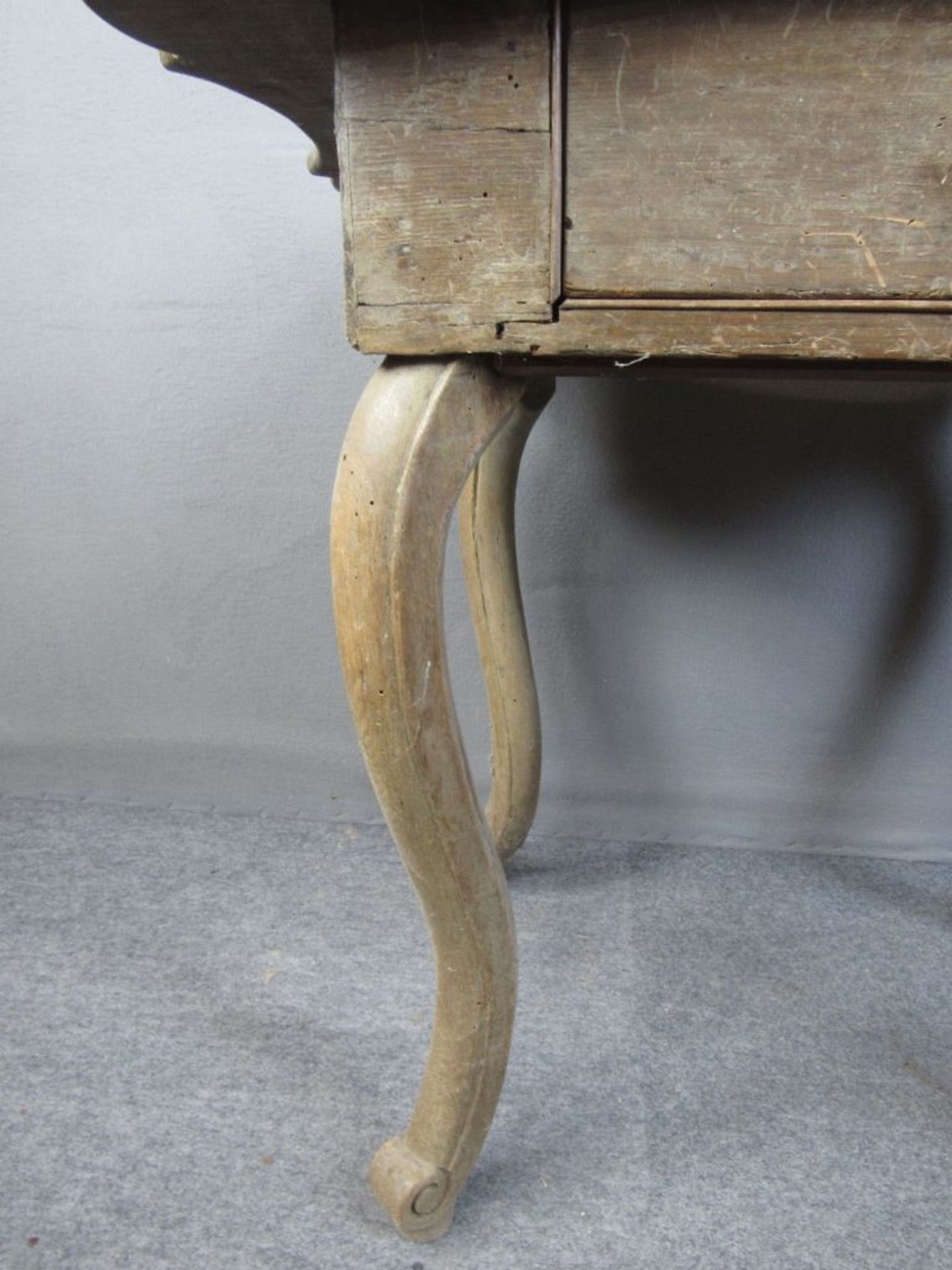 Antiker Tisch um 1800 ein Schub ca.87x62cm - Bild 5 aus 5