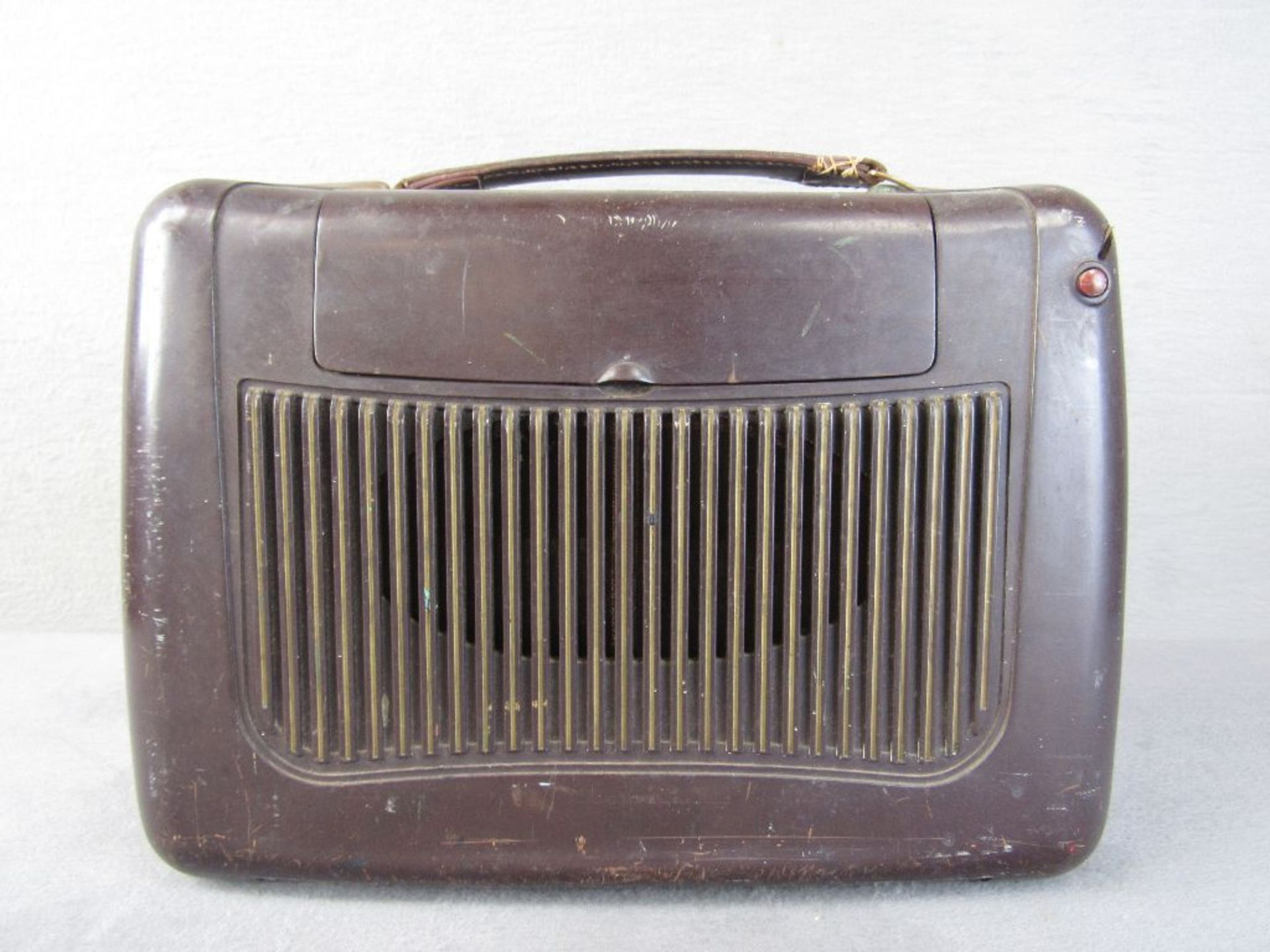 Antikes Kofferradio Bakelitgehäuse Telefunken Bajatso 32x24cm - Bild 5 aus 5