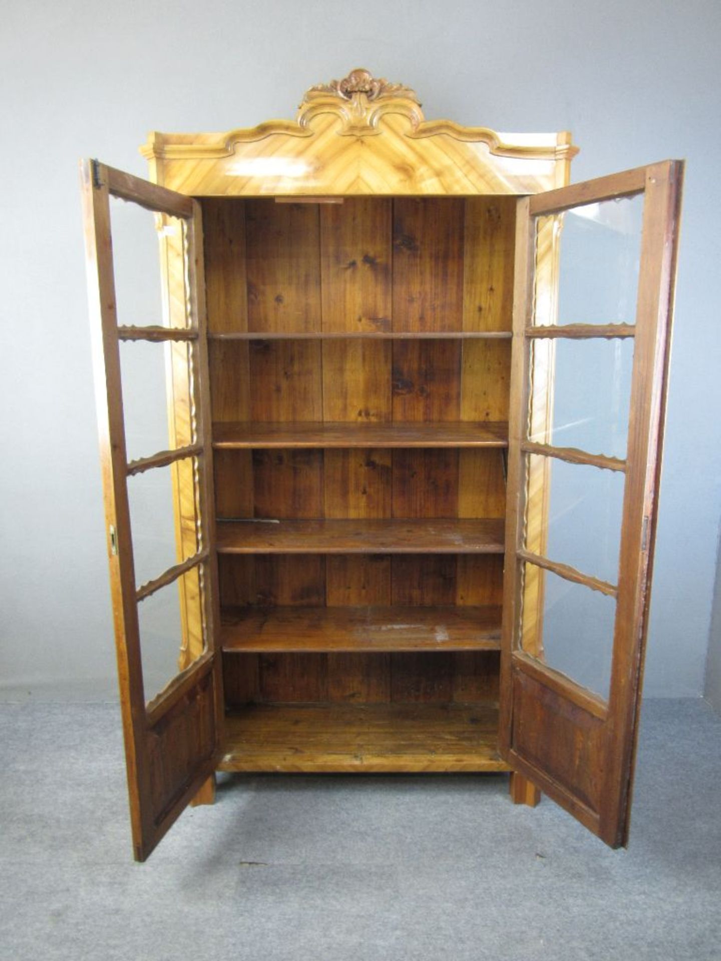 Vitrienenschrank Louis Phillipe sehr schöner Zustand ca.104x194x41cm - Bild 6 aus 6