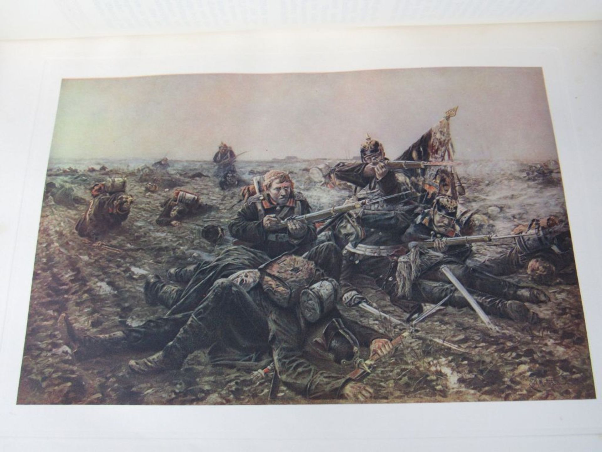 Antikes Buch Ehrendenkmal Armee Marine in original Schuber Prechtband sehr schöne colorierte - Bild 5 aus 7