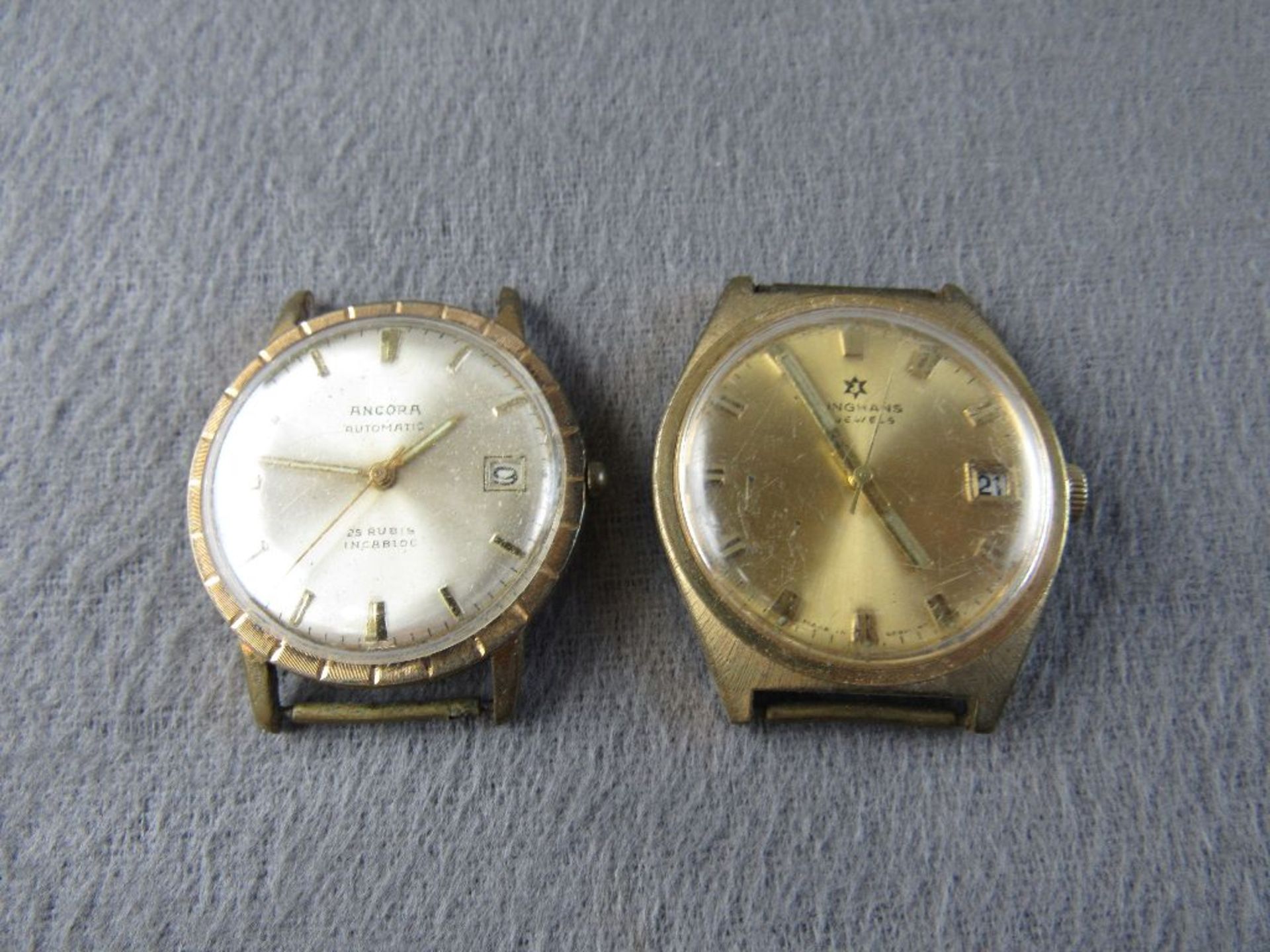 Konvolut von sieben Herrenarmbanduhren 60er Jahre ungeprüft - Bild 5 aus 6