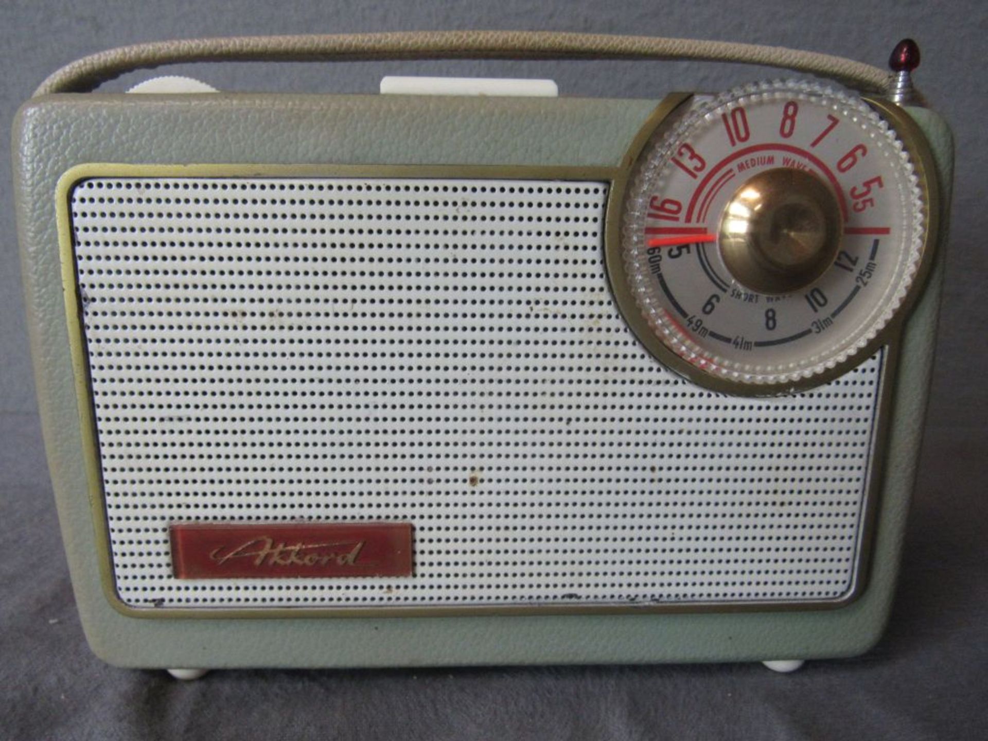 Kofferradio Akord mintgrün 50er Jahre