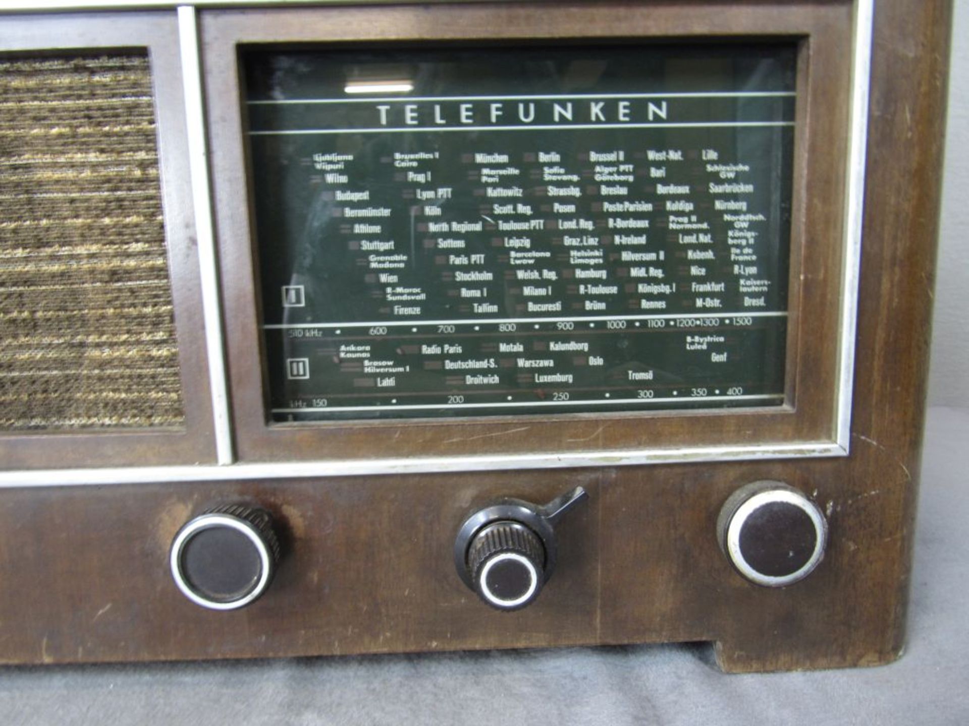 Röhrenradio Telefunken Supermarkstein 2 855GW 65x27x30cm um 1938 - Bild 2 aus 6