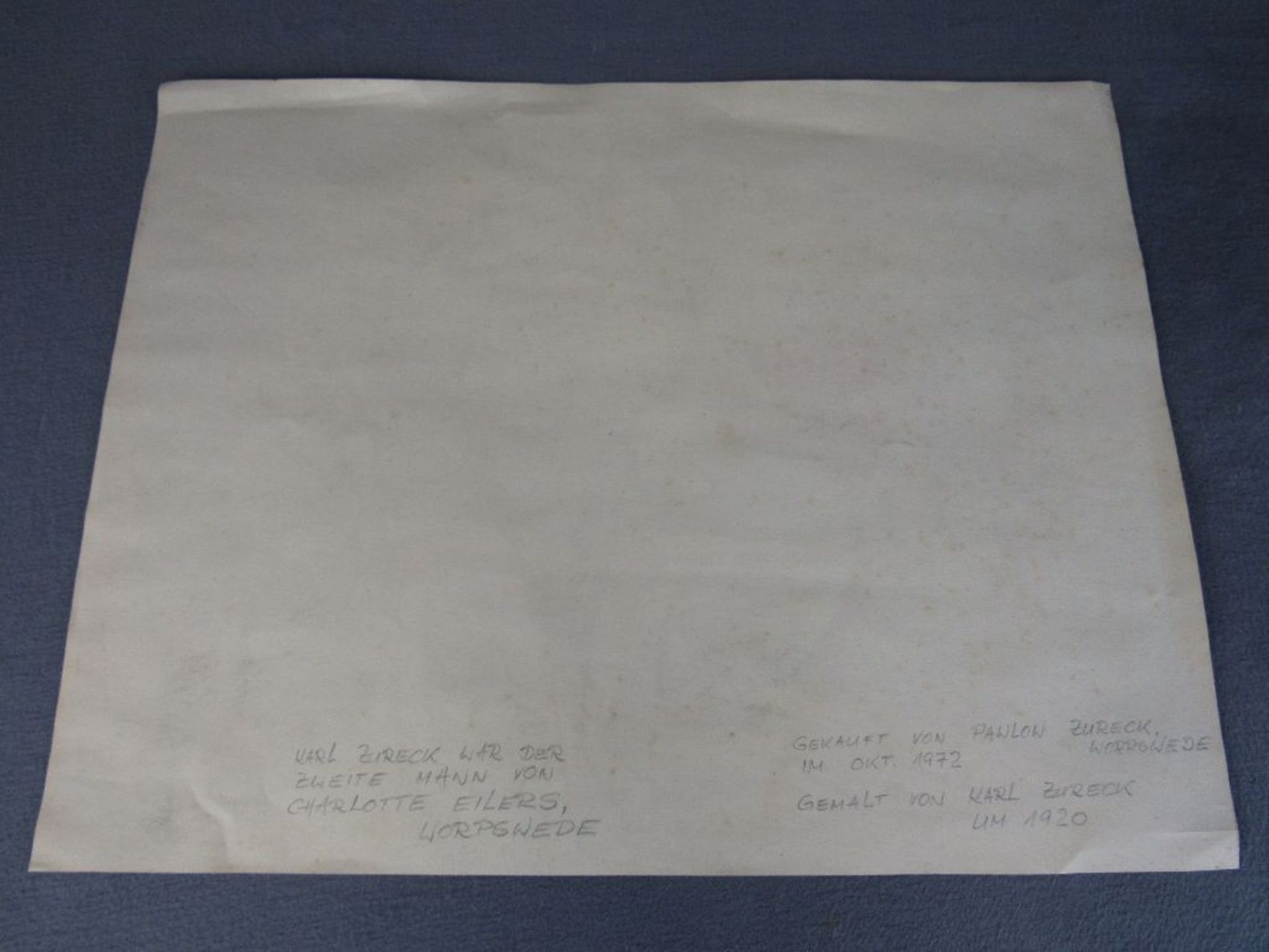 Pastellzeichnung rückseitig betitelt signiert datiert Bogenschützen 38x49cm - Bild 5 aus 7