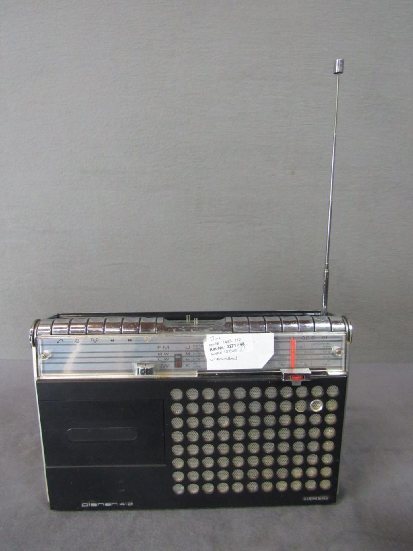 Zwei Vintage 70er Jahre Kofferradios Siemens Länge:30,5cm und 34cm - Bild 7 aus 9